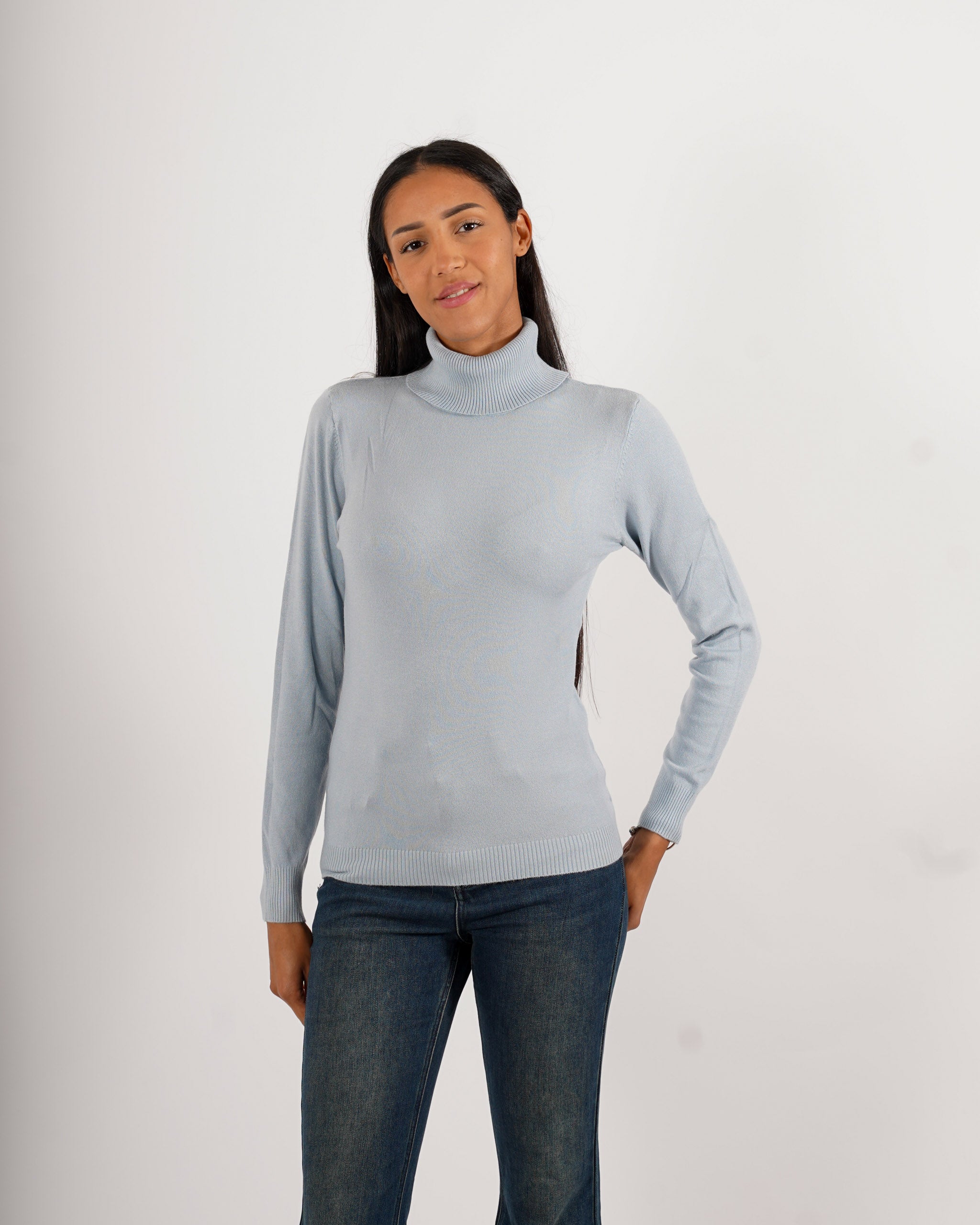 Maglia collo alto in mano viscosa - Tabaccaio