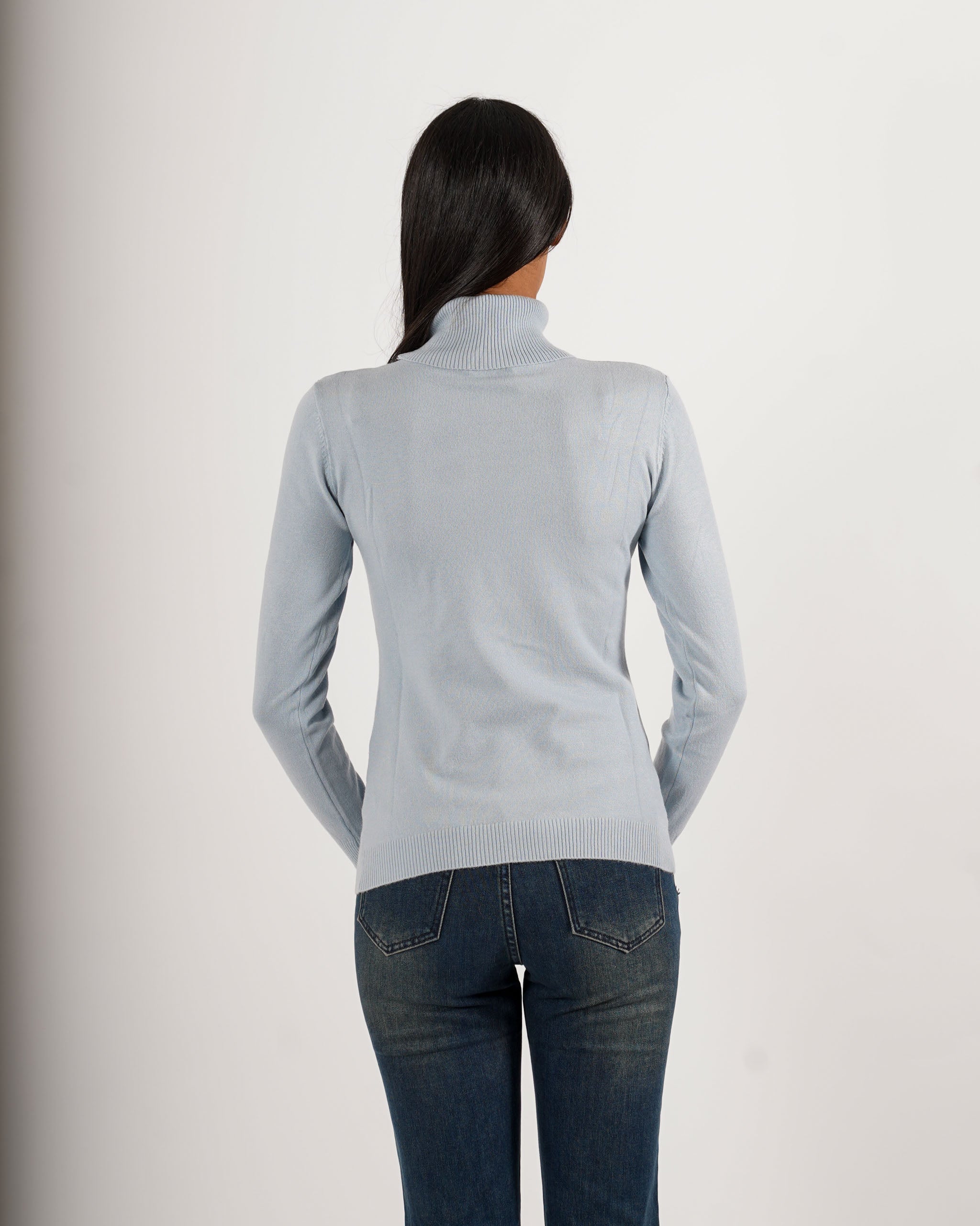 Maglia collo alto in mano viscosa - Tabaccaio