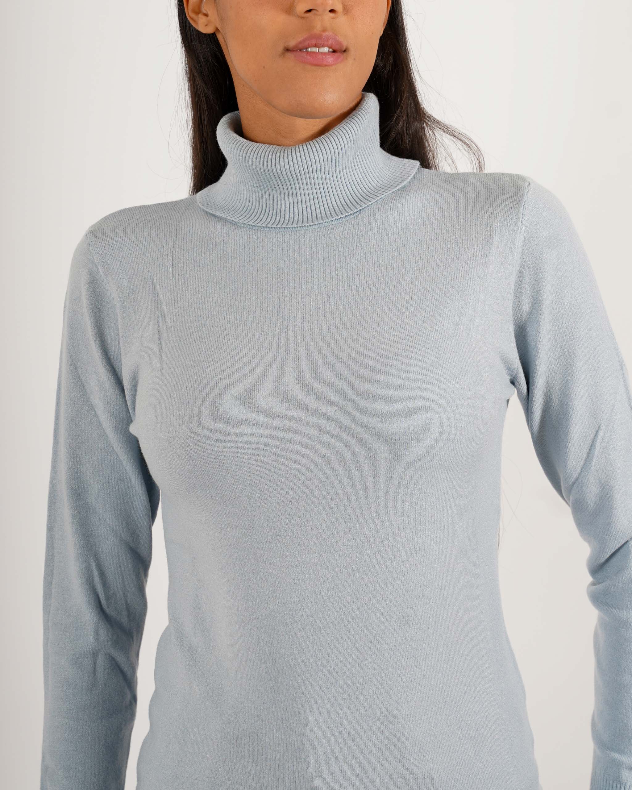 Maglia collo alto in mano viscosa - Tabaccaio