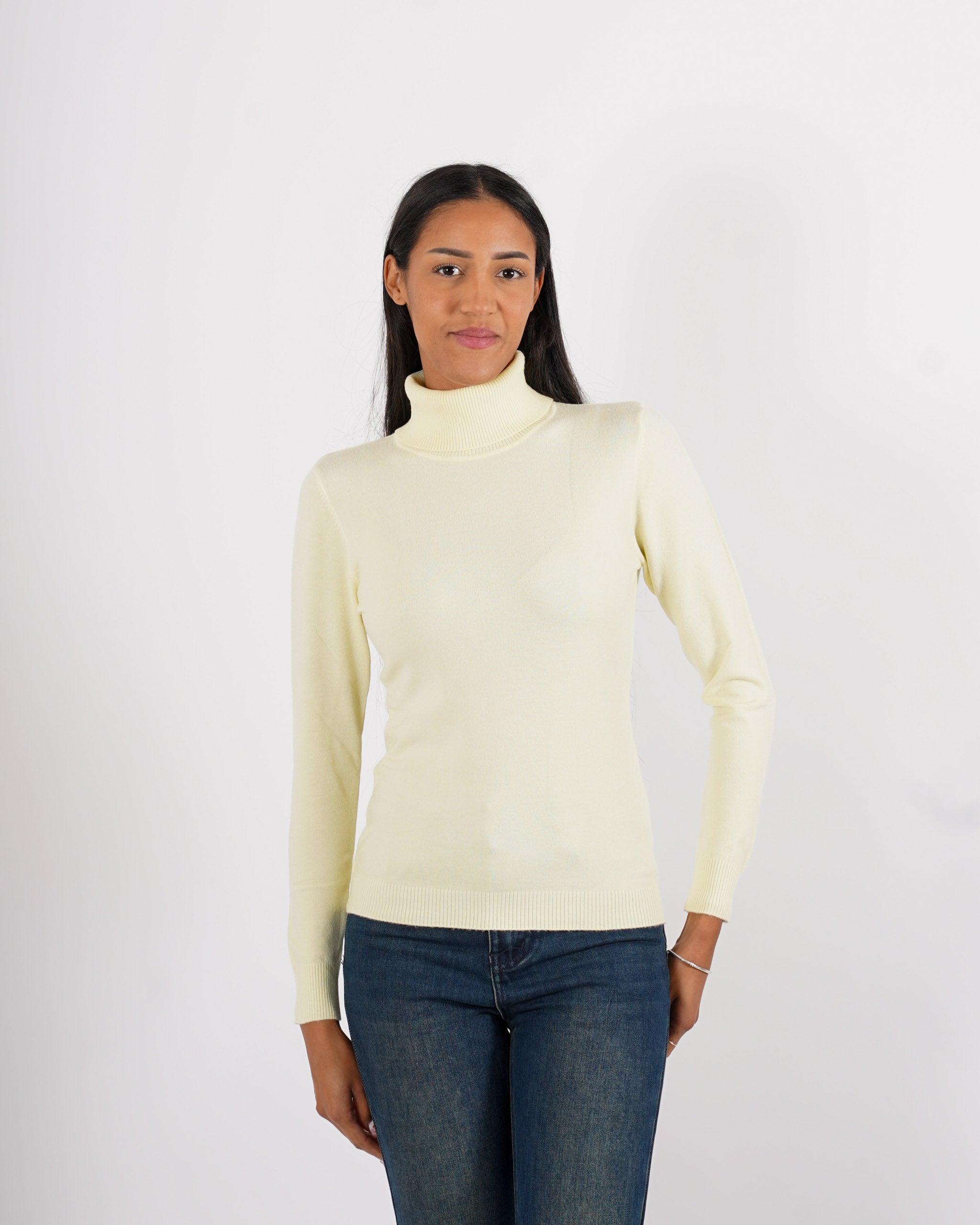 Maglia collo alto in mano viscosa - Tabaccaio