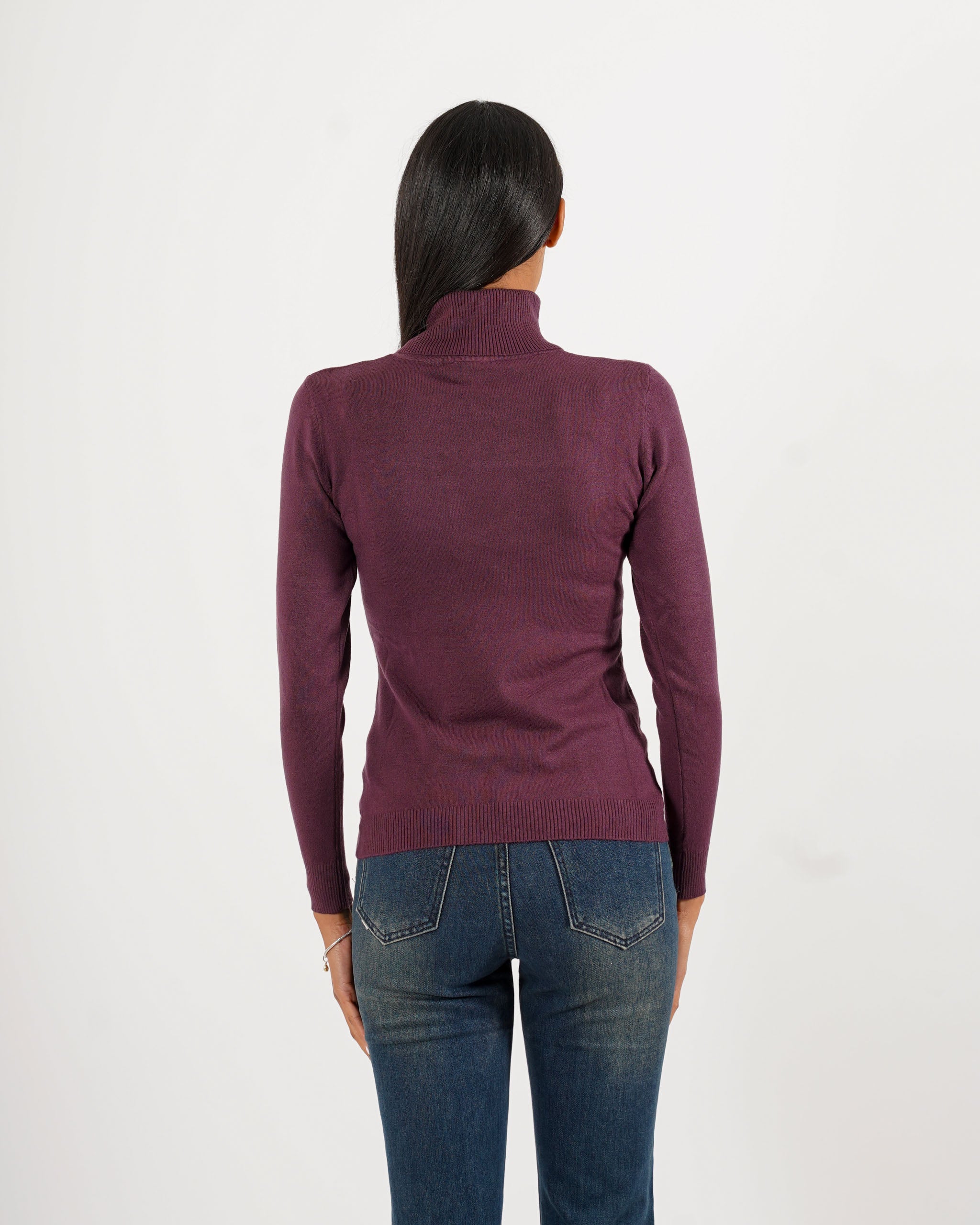 Maglia collo alto in mano viscosa - Tabaccaio