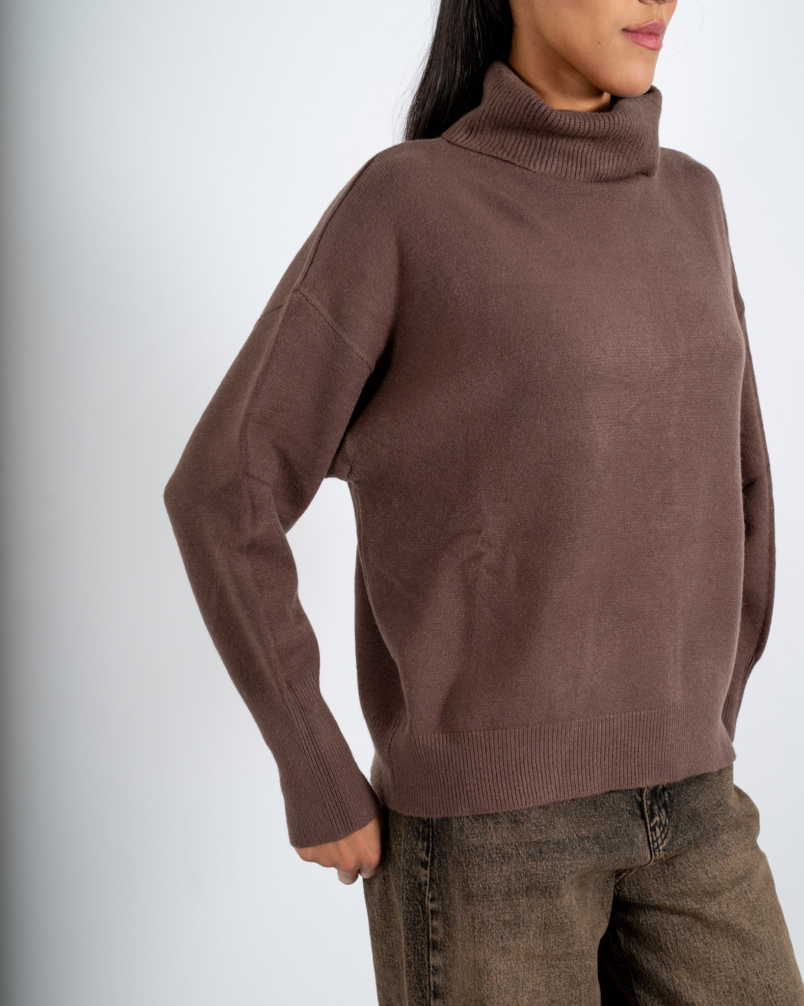 Maglia collo alto in mano viscosa - Neeson