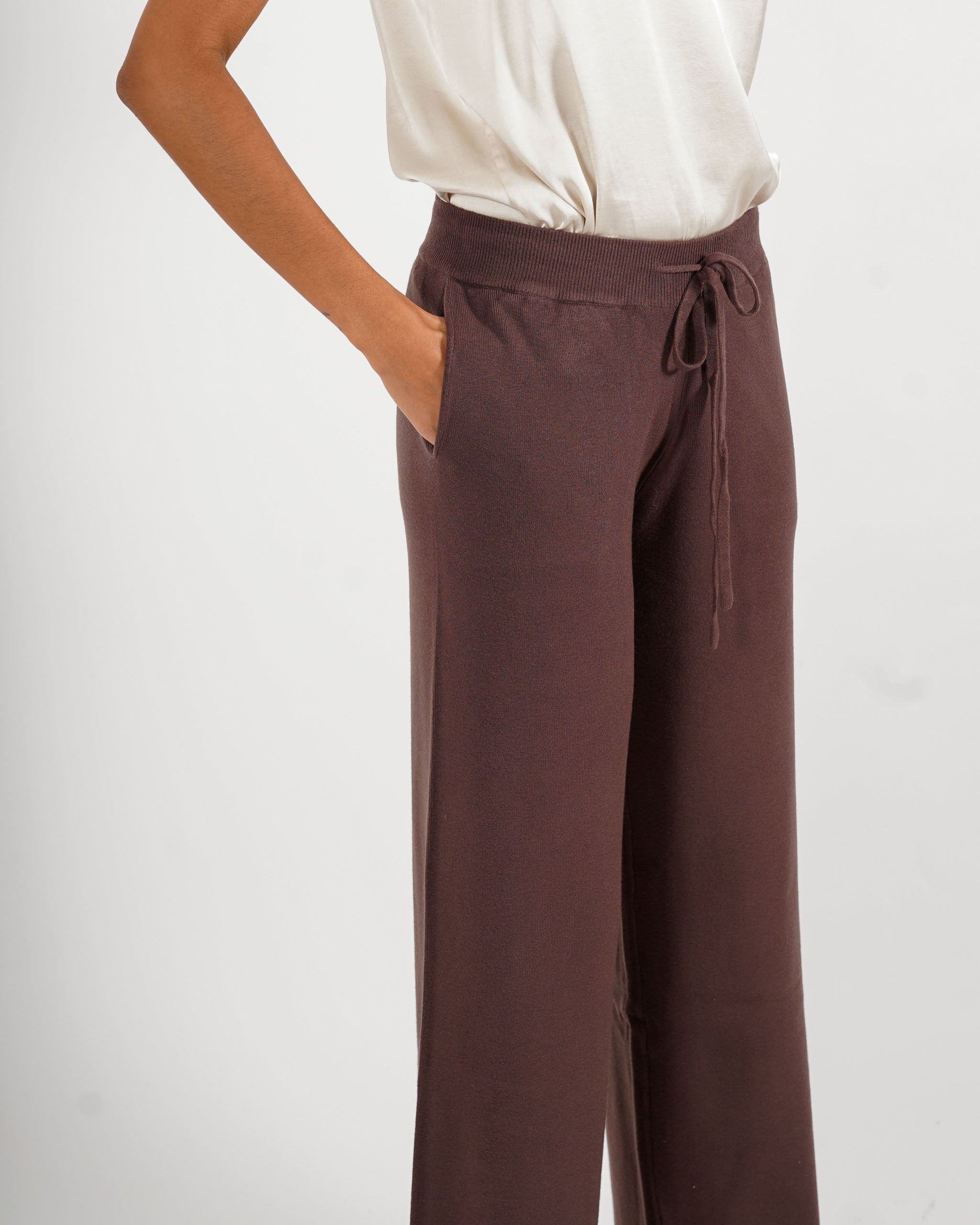 Pantaloni in maglia con bustino e coulisse - Logan