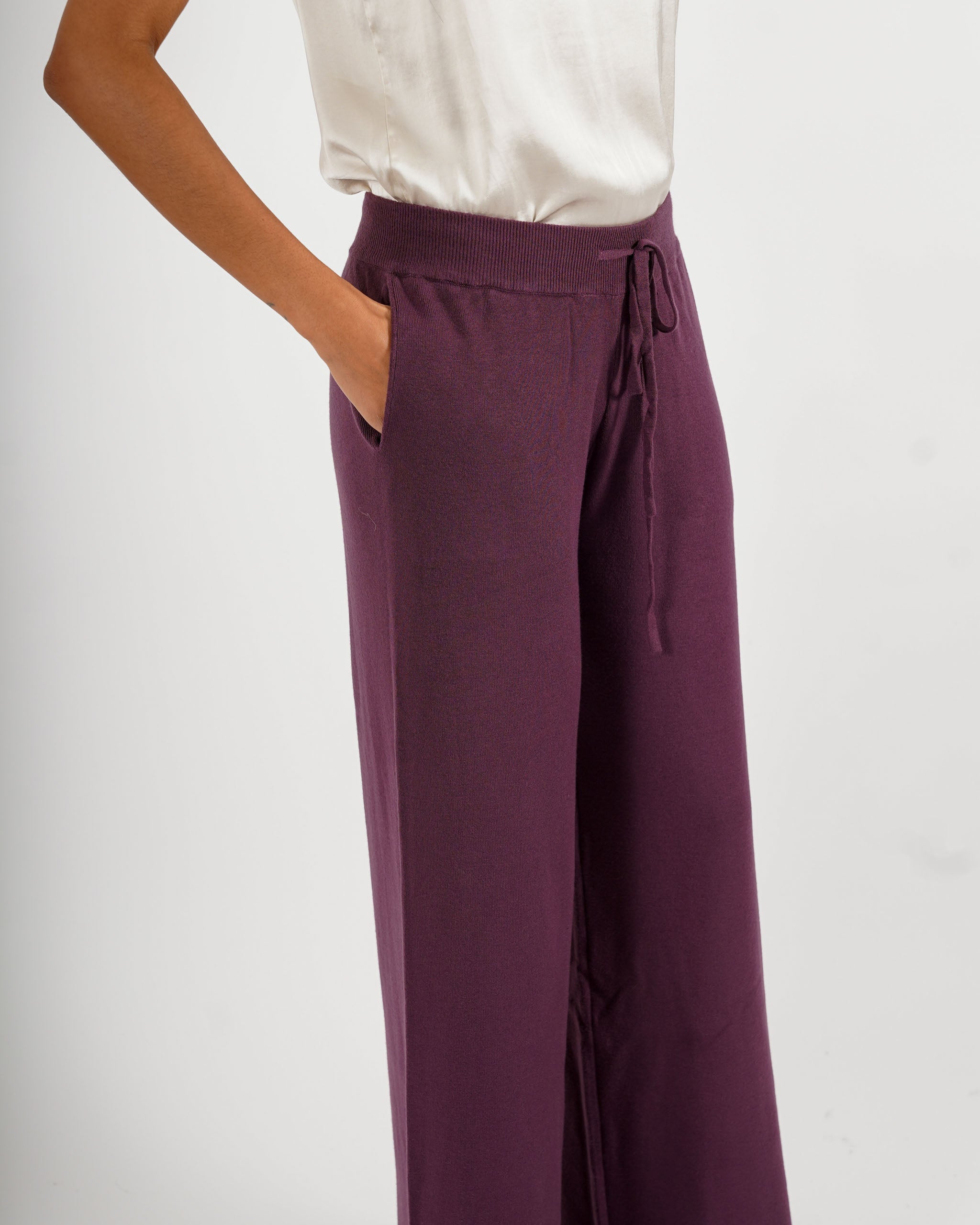 Pantaloni in maglia con bustino e coulisse - Logan