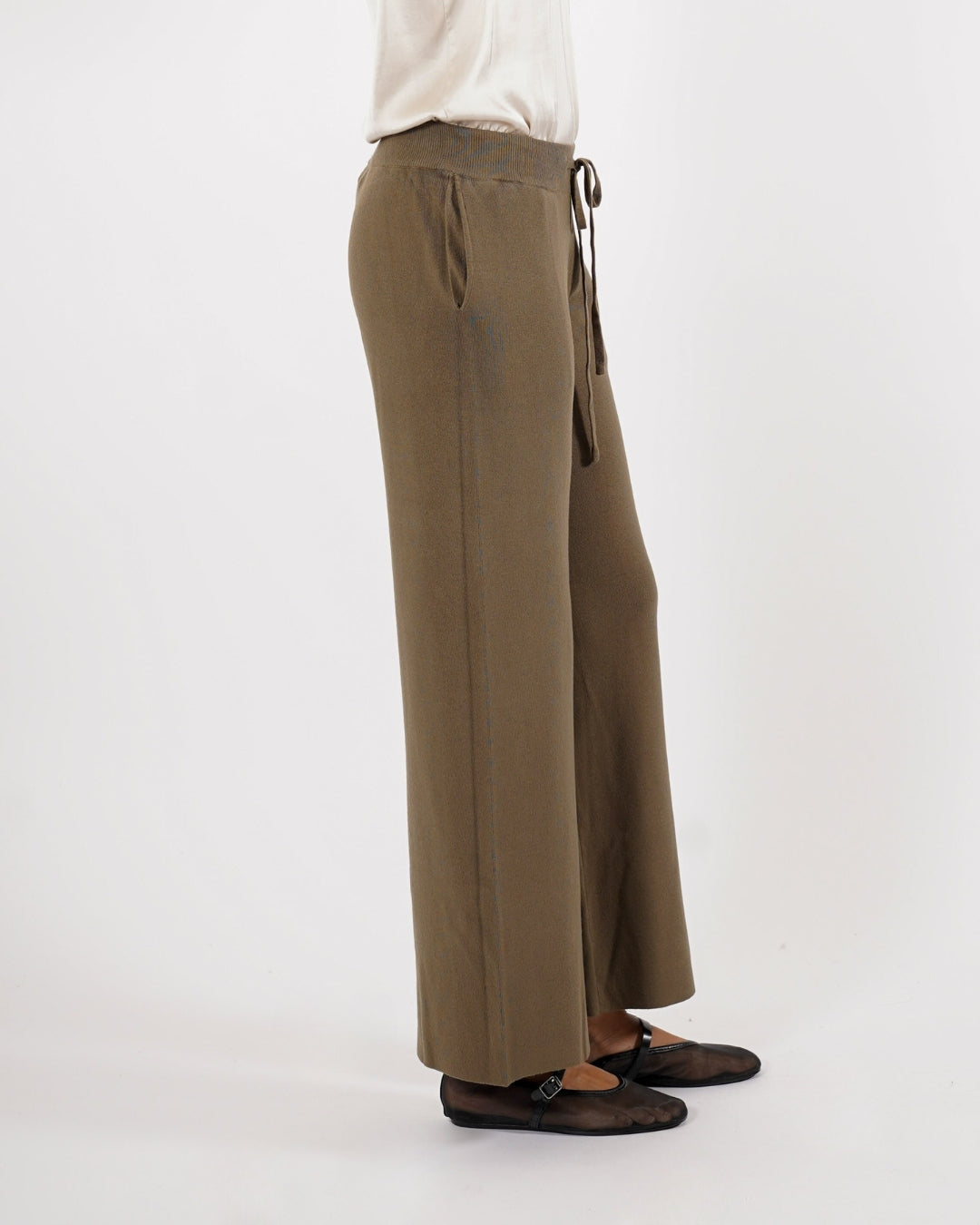 Pantaloni in maglia con bustino e coulisse - Logan