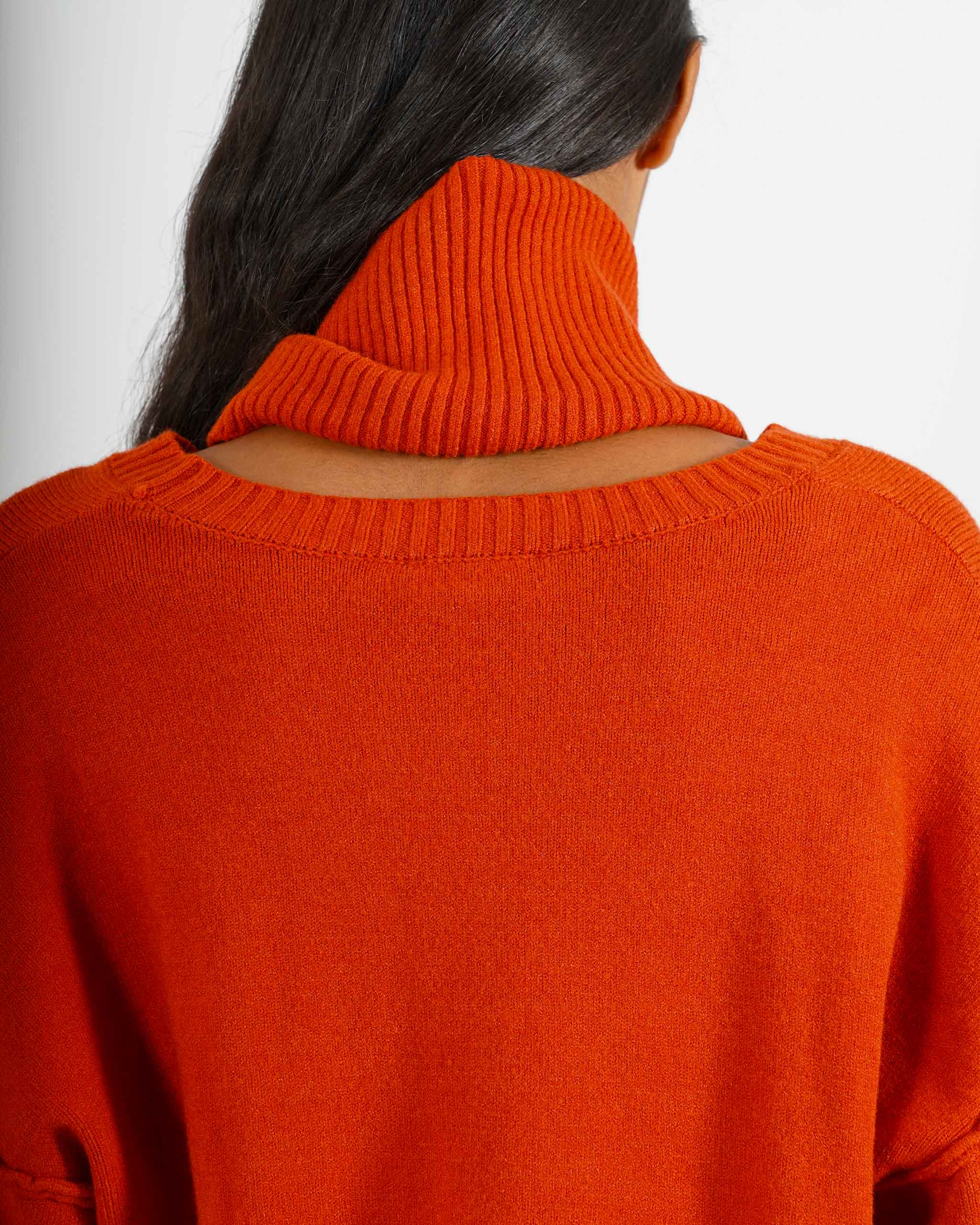Maglia girocollo con collo removibile - Severa