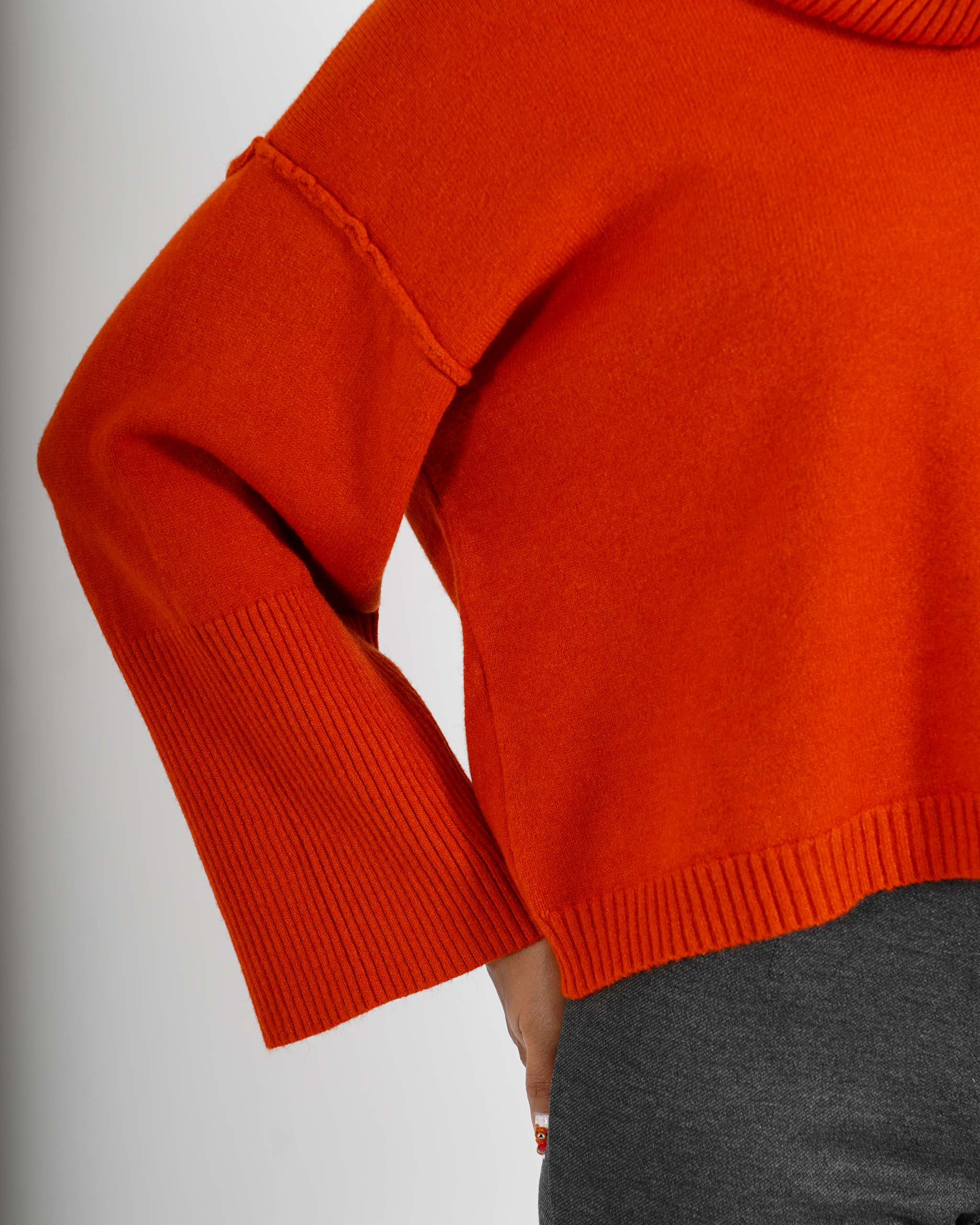 Maglia girocollo con collo removibile - Severa