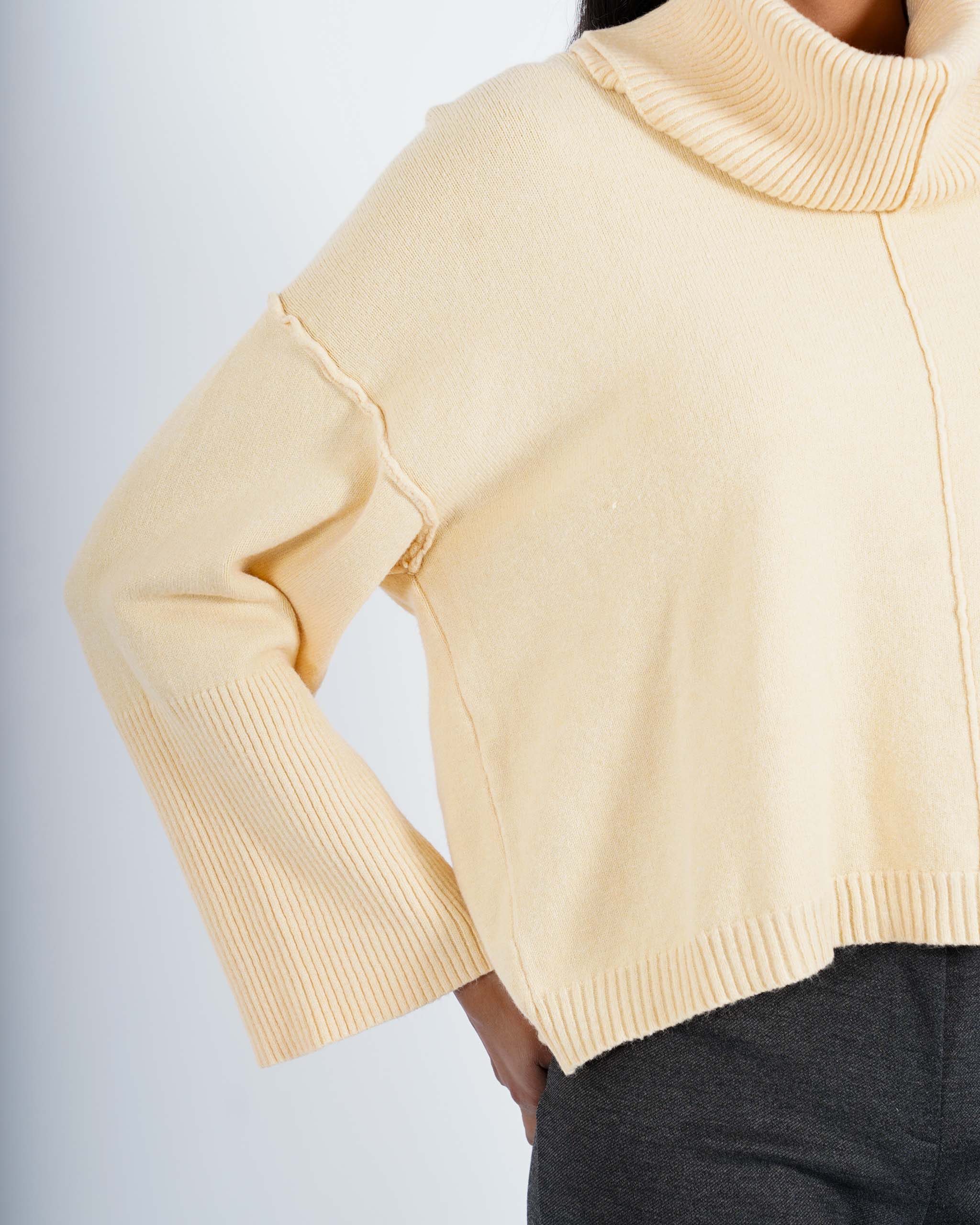 Maglia girocollo con collo removibile - Severa