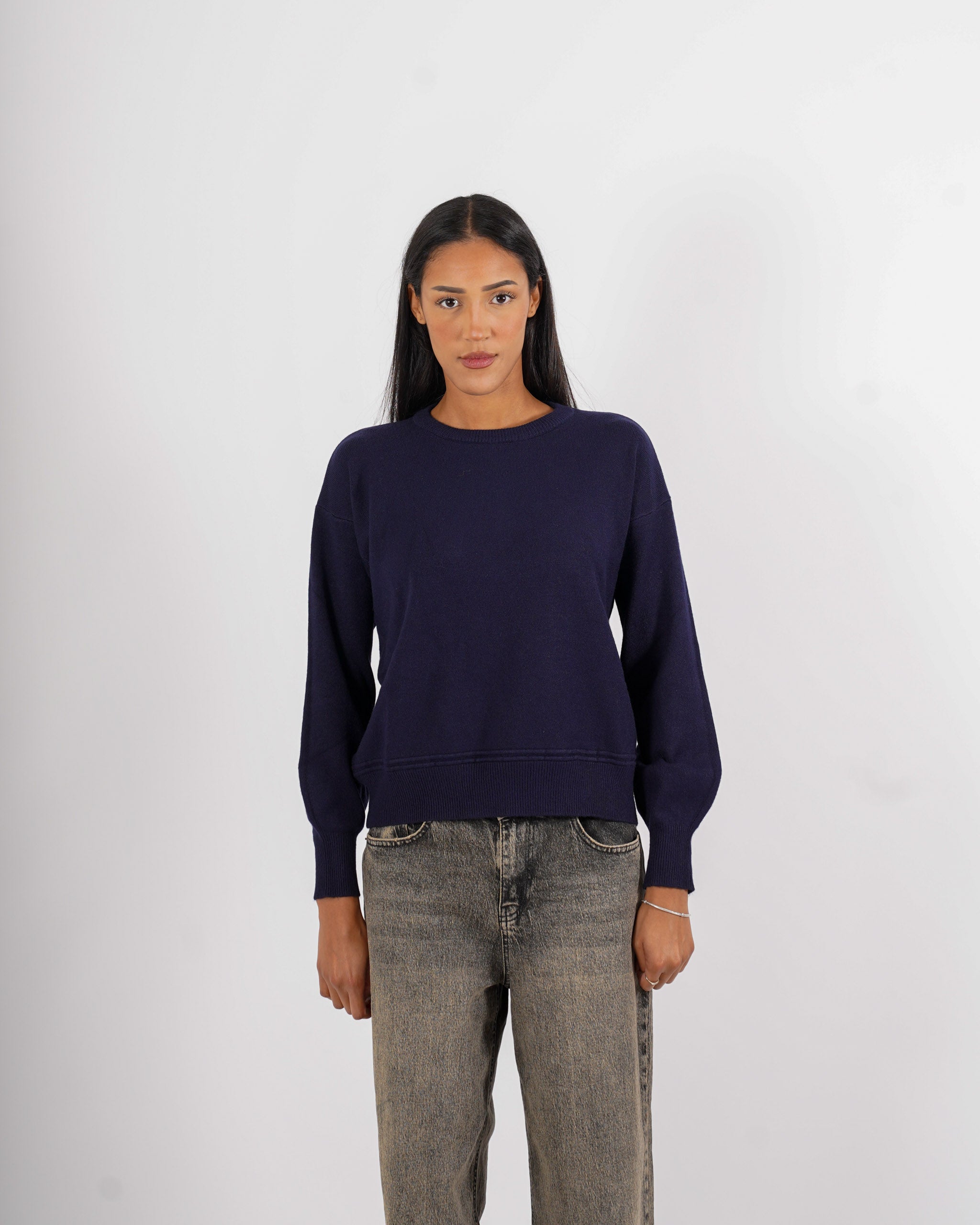 Maglia girocollo in mano viscosa - Silvestra