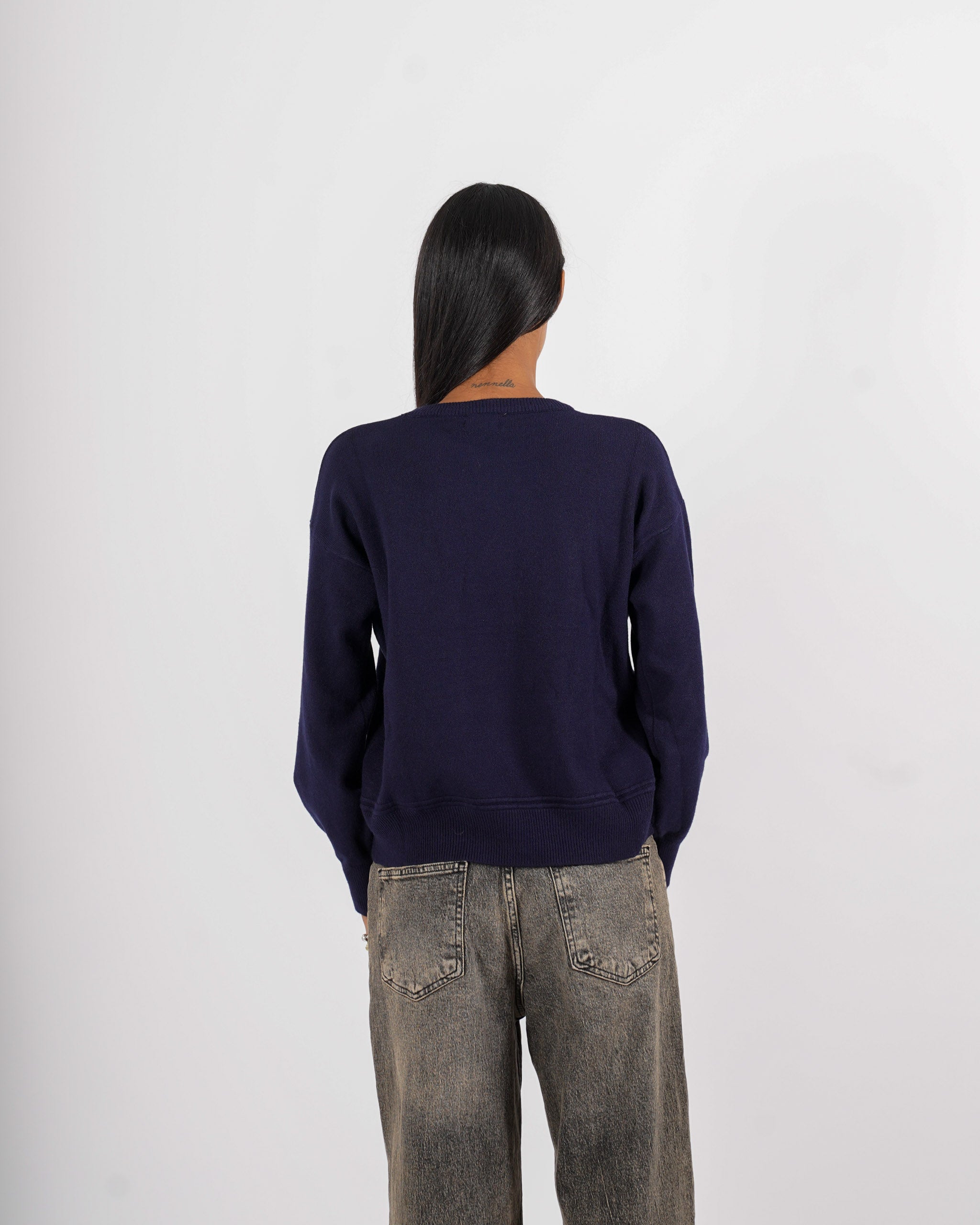 Maglia girocollo in mano viscosa - Silvestra