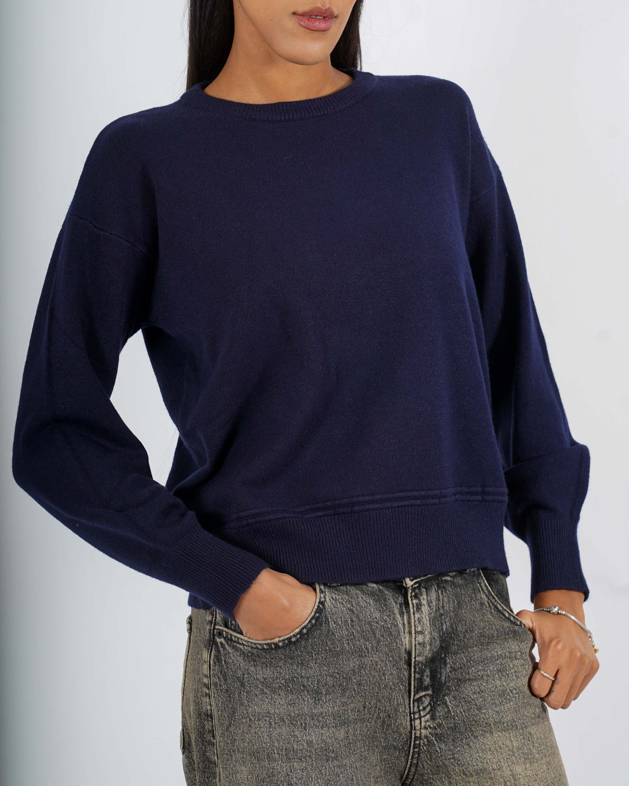 Maglia girocollo in mano viscosa - Silvestra