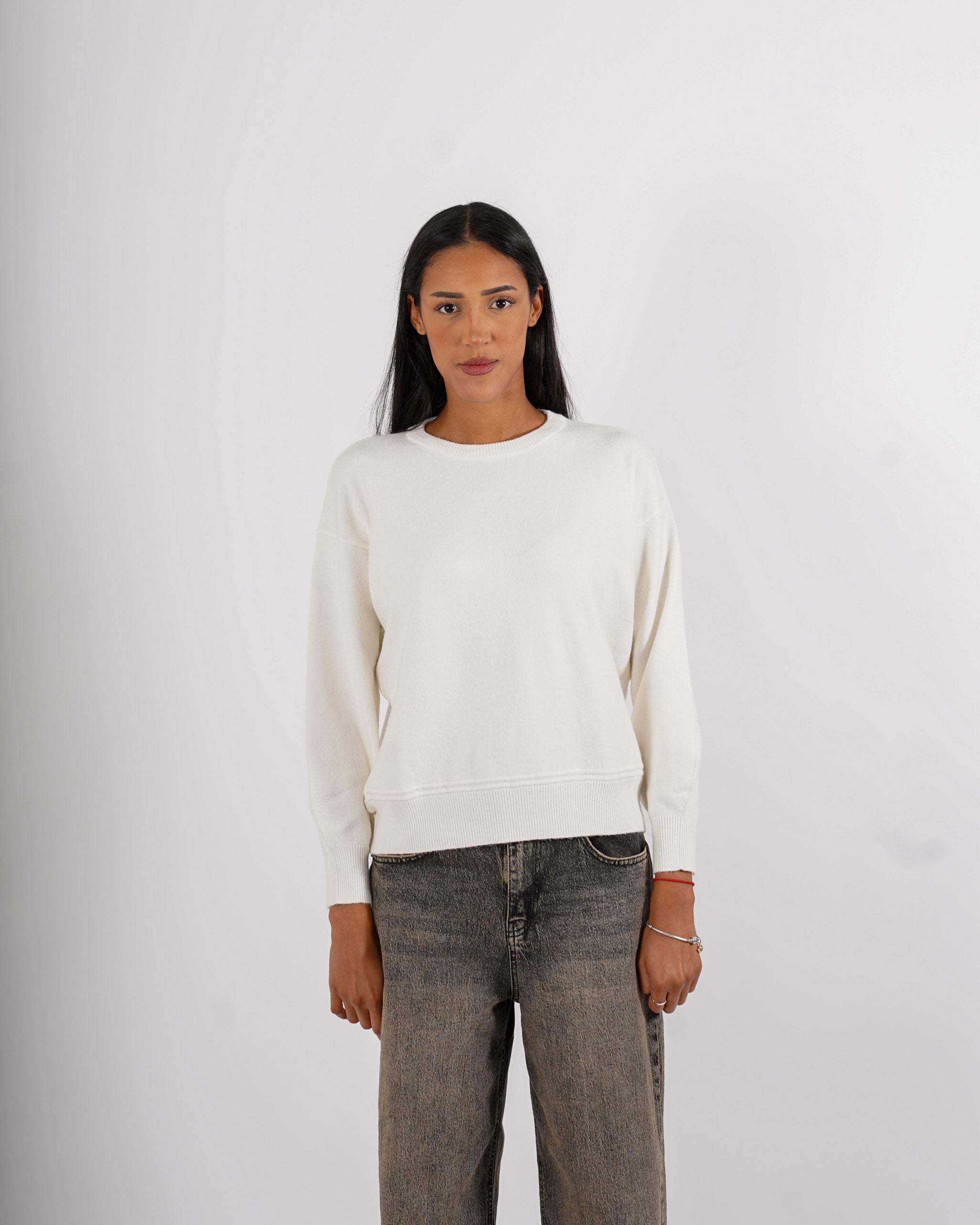 Maglia girocollo in mano viscosa - Silvestra