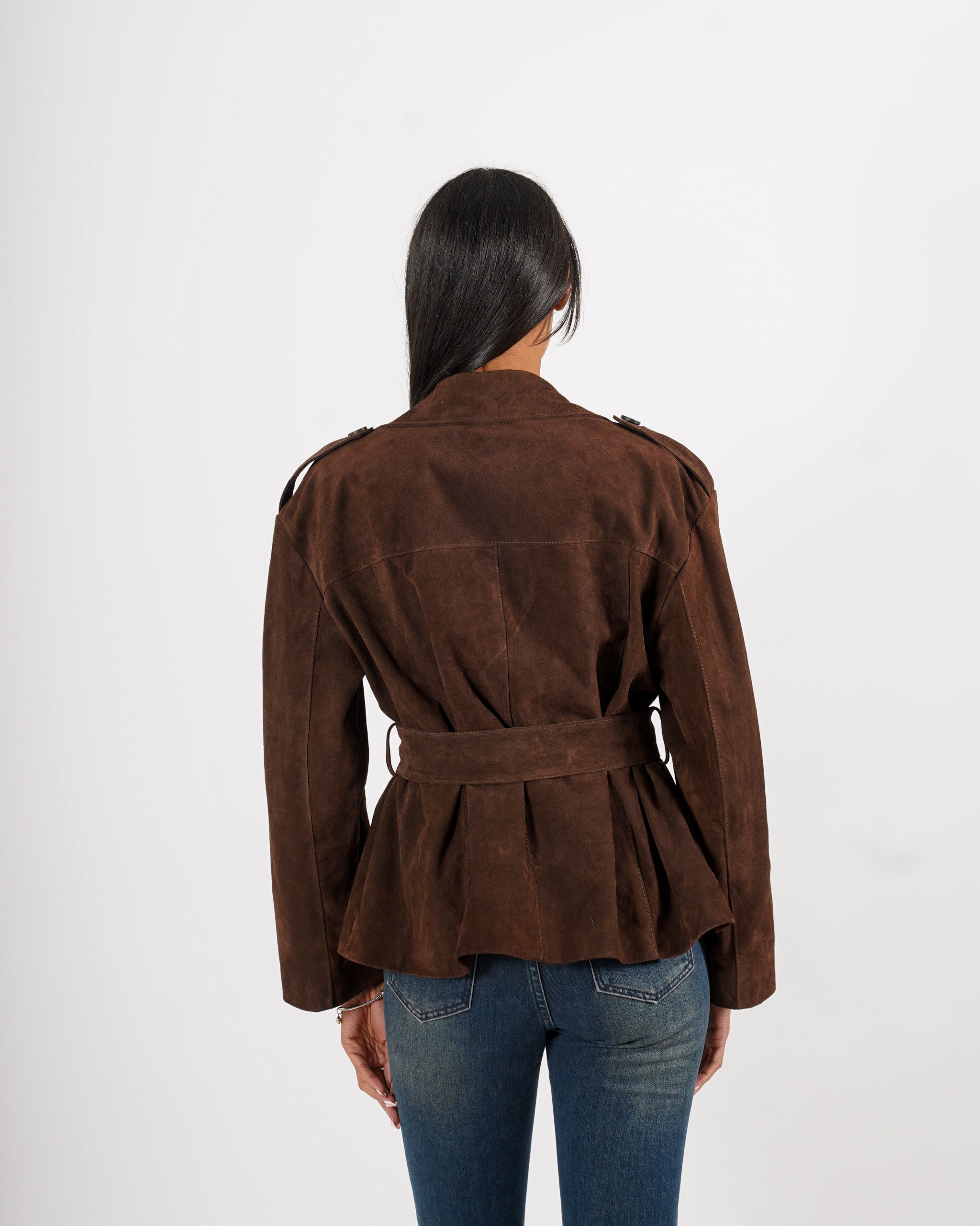 Giacca monopetto in crosta vintage - Ponzia