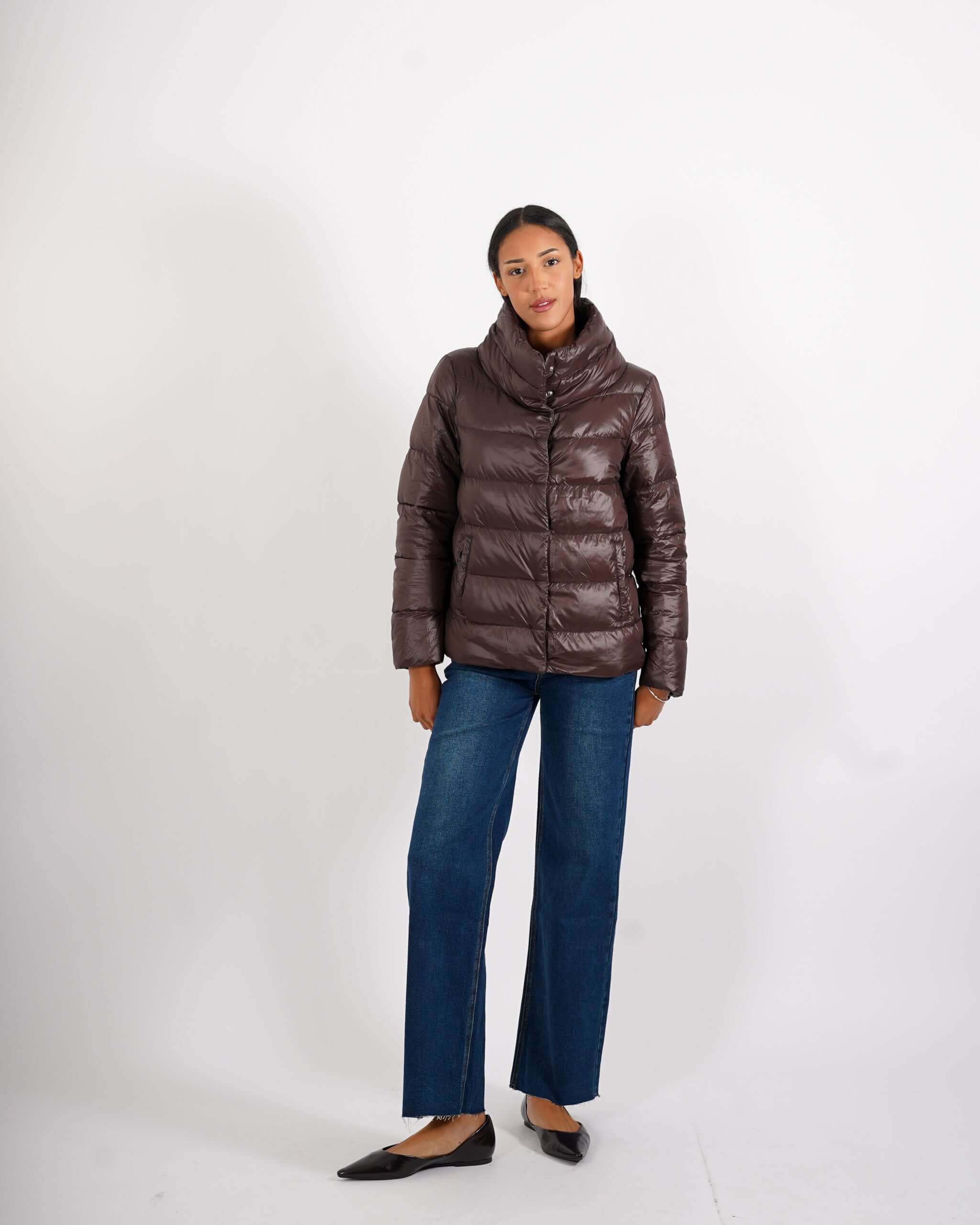 Piumino corto con collo alto - Asmara - Hope Fashion