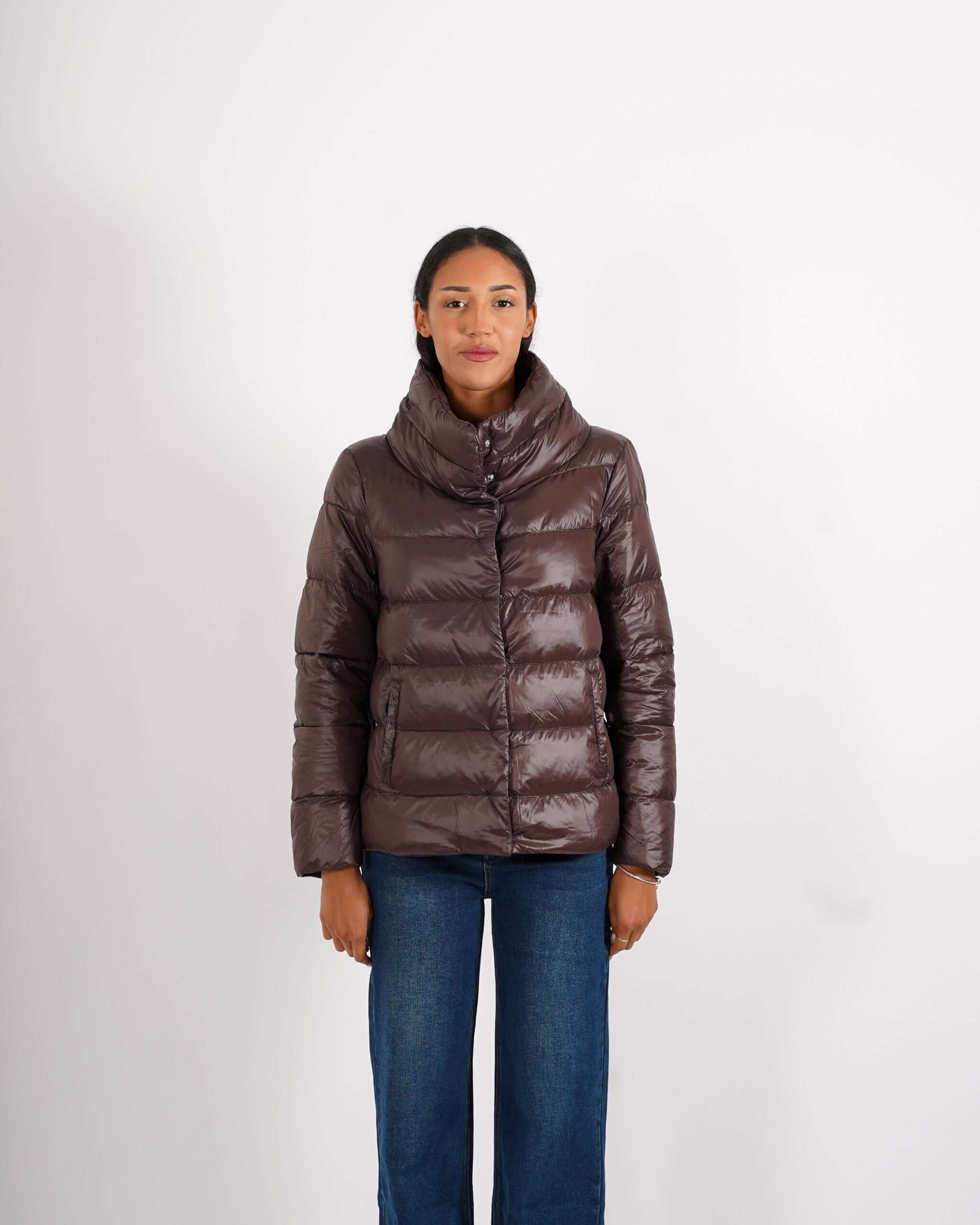 Piumino corto con collo alto - Asmara - Hope Fashion