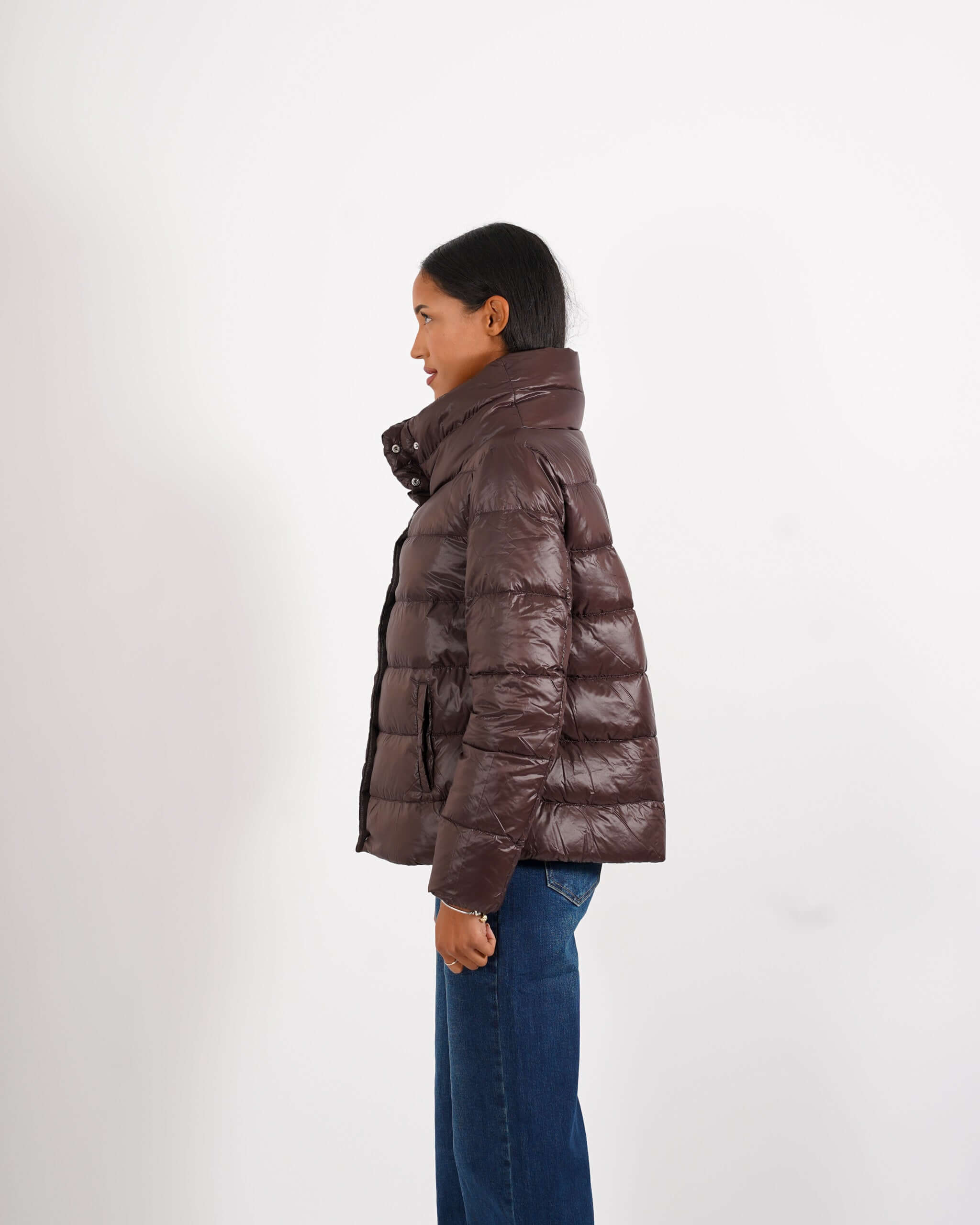 Piumino corto con collo alto - Asmara - Hope Fashion