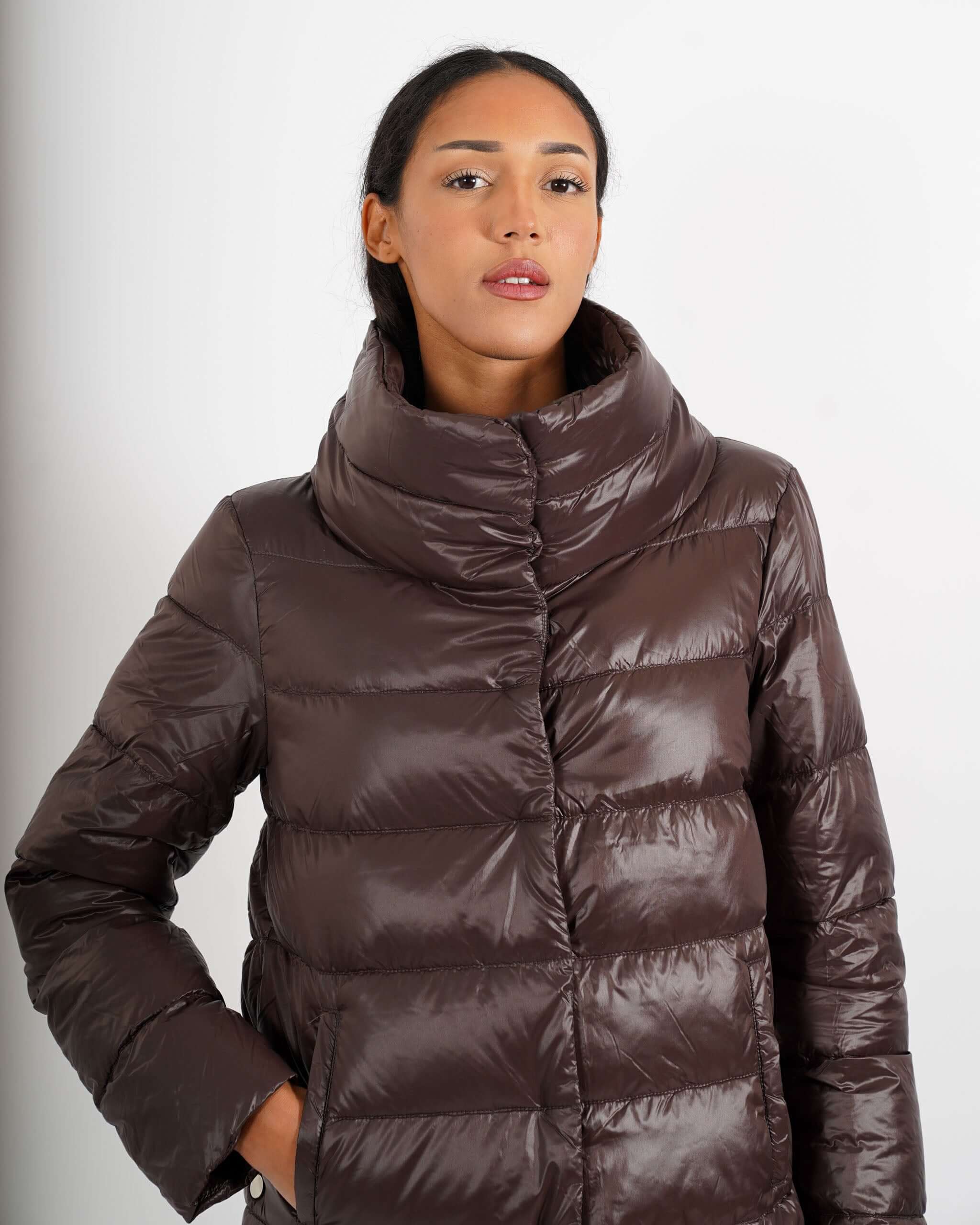 Piumino corto con collo alto - Asmara - Hope Fashion