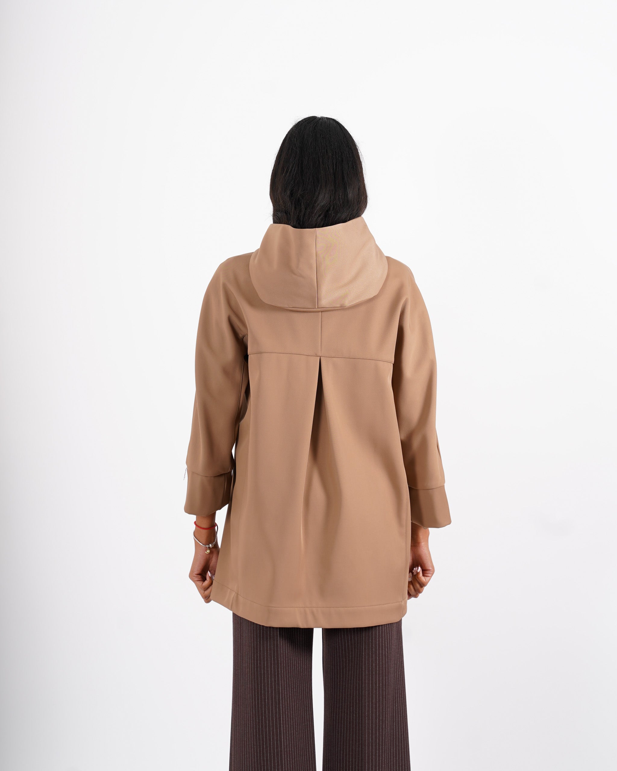 Giubbino in nylon con cappuccio e zip - Casarano