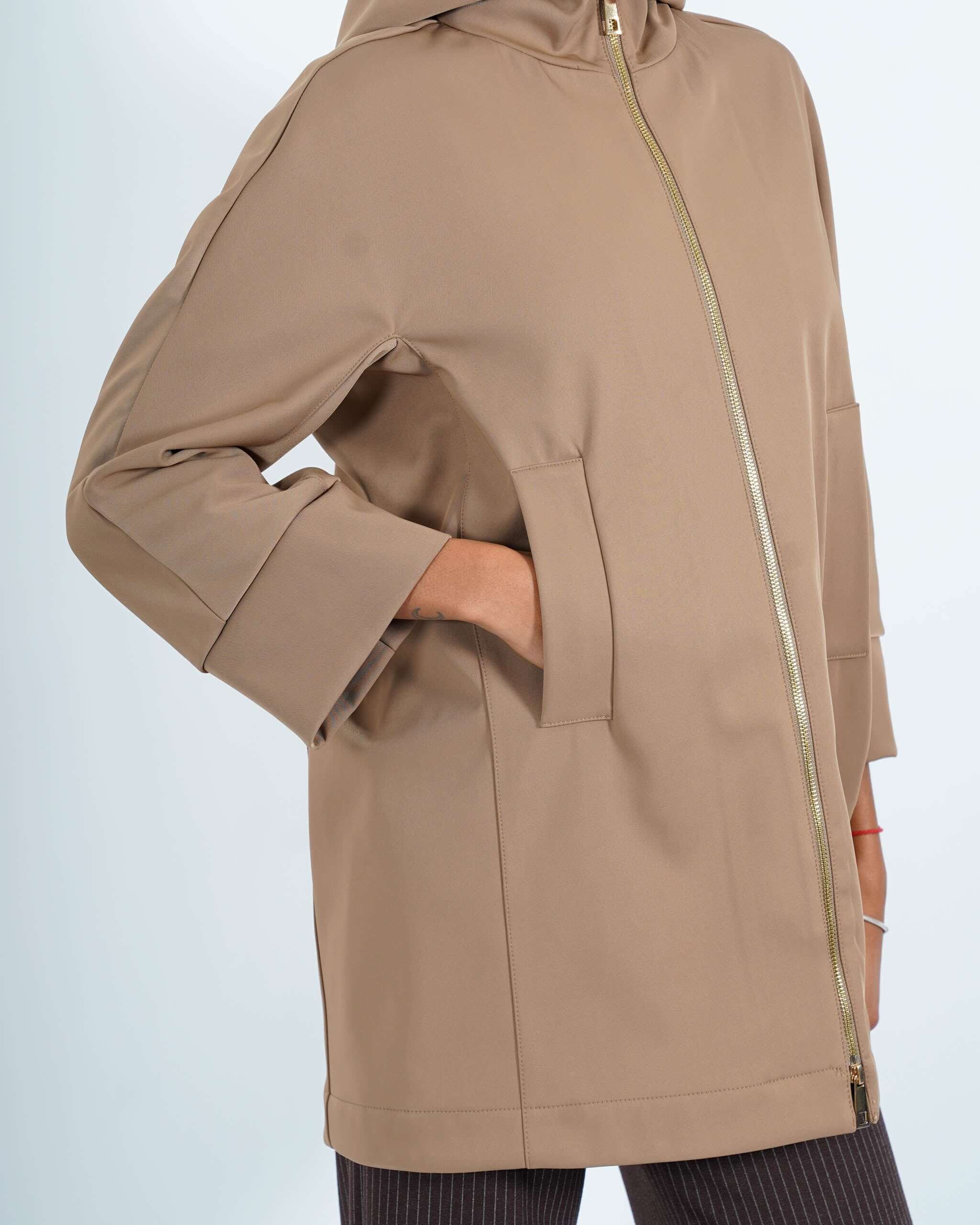 Giubbino in nylon con cappuccio e zip - Casarano - Hope Fashion