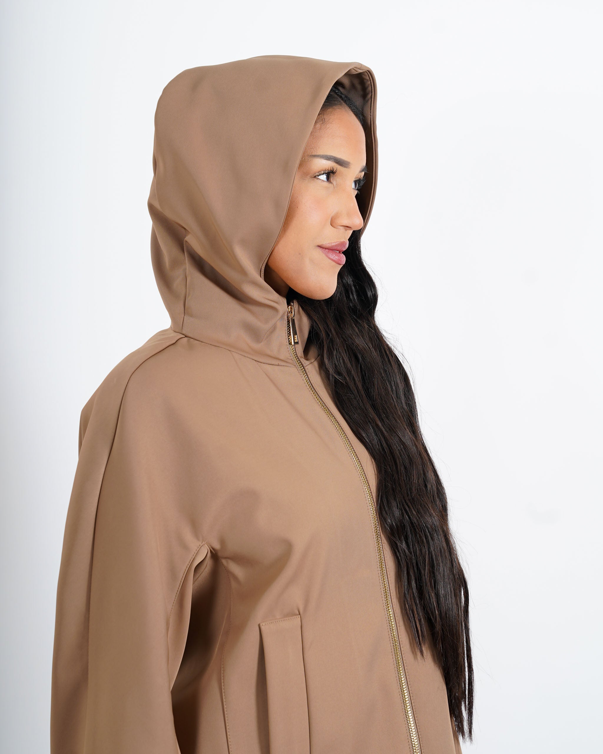 Giubbino in nylon con cappuccio e zip - Casarano