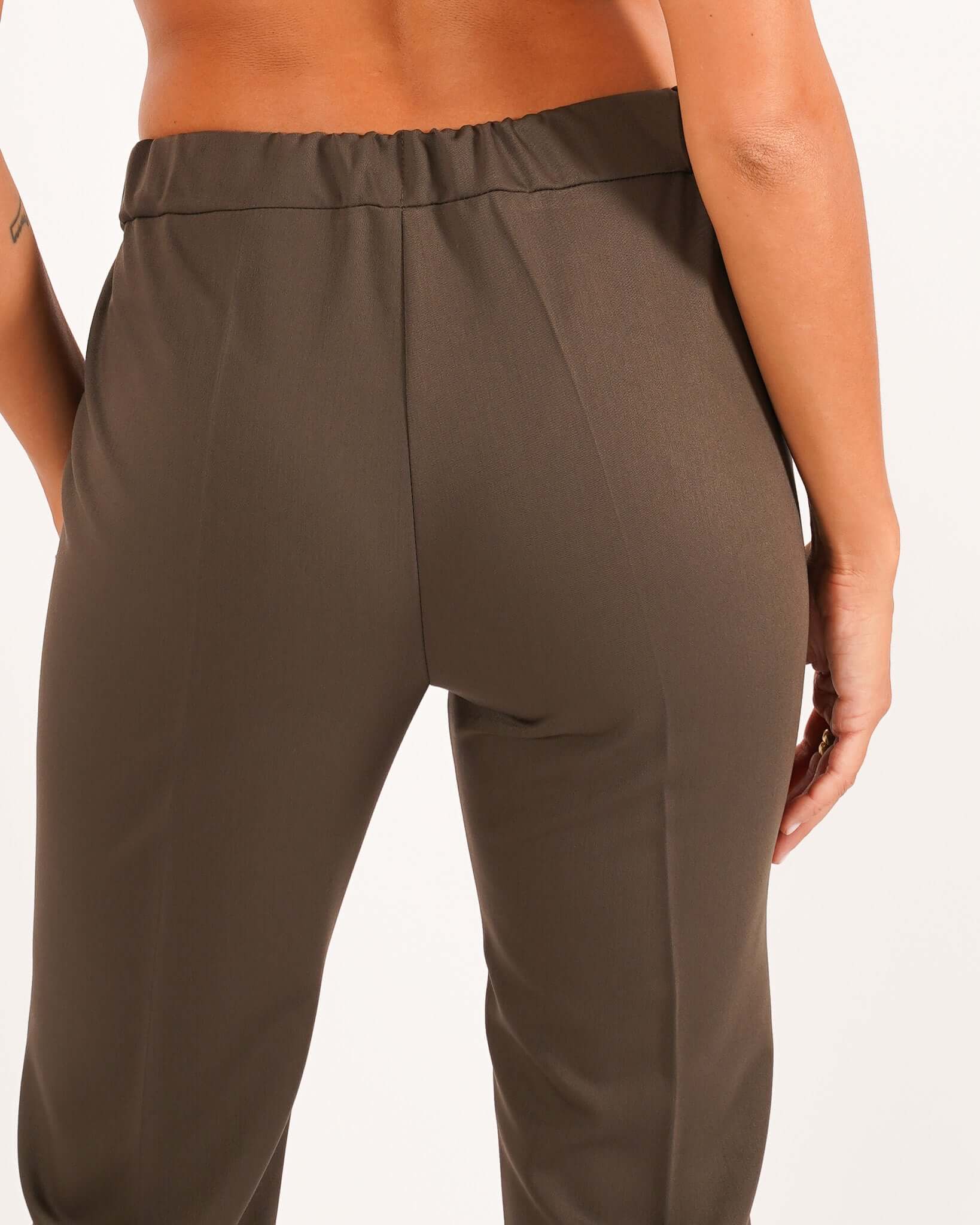 Pantaloni slim fit in ecofibra- Judas