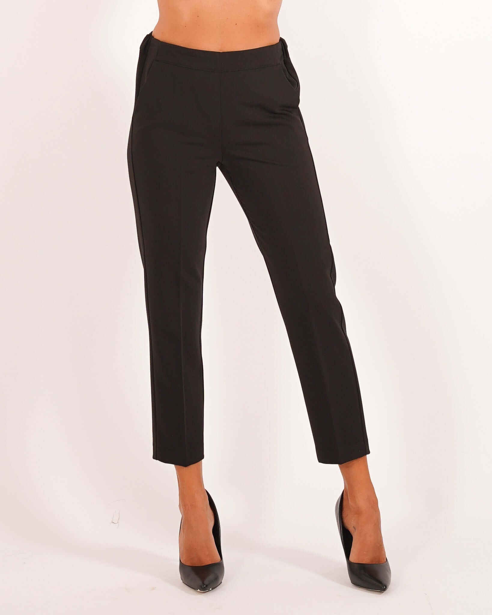 Pantaloni slim fit in ecofibra- Judas