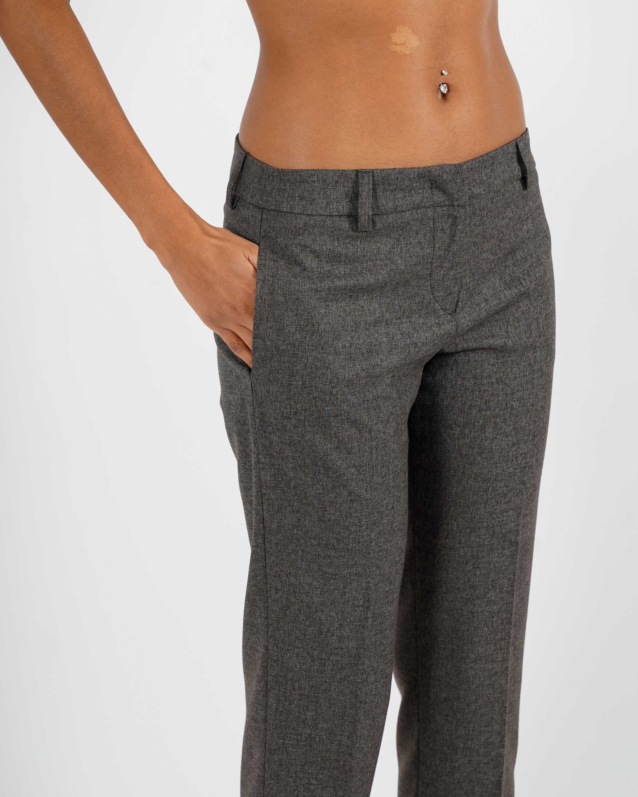 Pantaloni slim fit con bustino in fresco lana - Milena