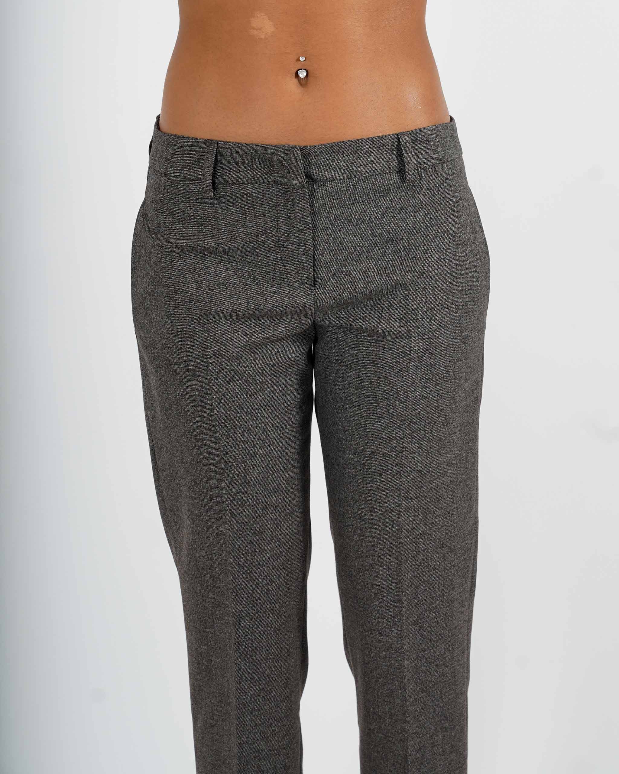 Pantaloni slim fit con bustino in fresco lana - Milena