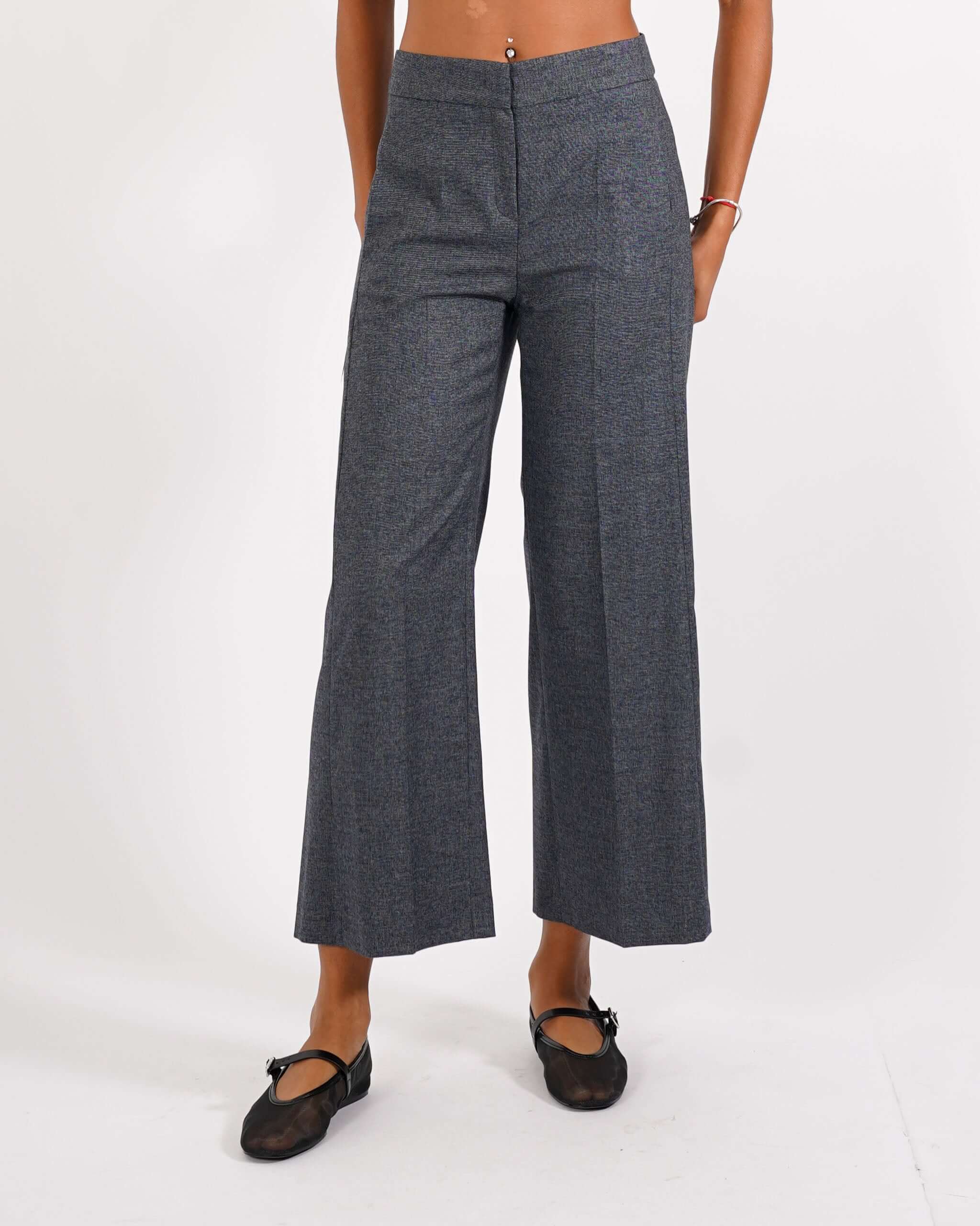 Pantaloni cropped in punto stoffa - Manzano - Hope Fashion