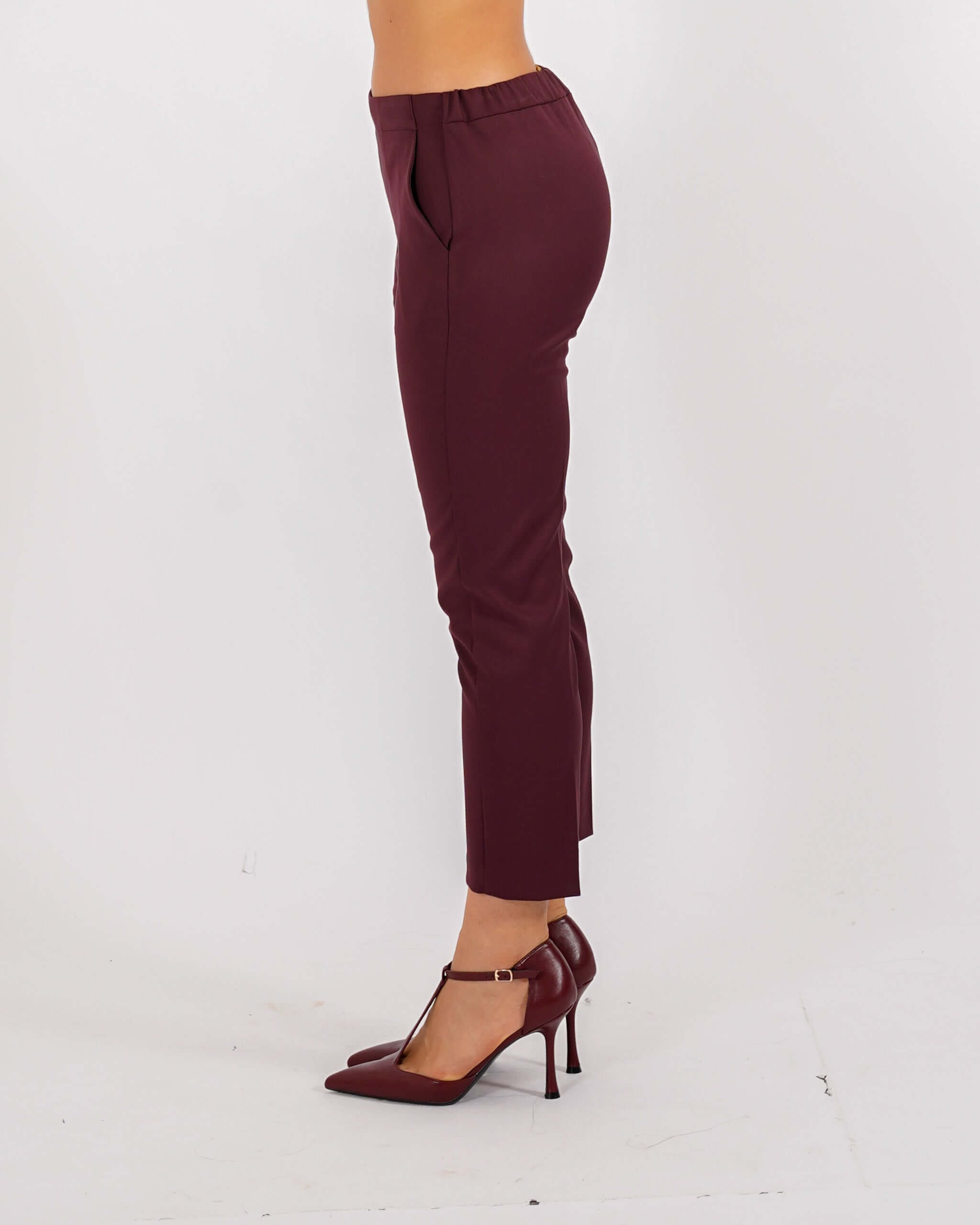Pantaloni slim fit in tessuto diagonale - Judas