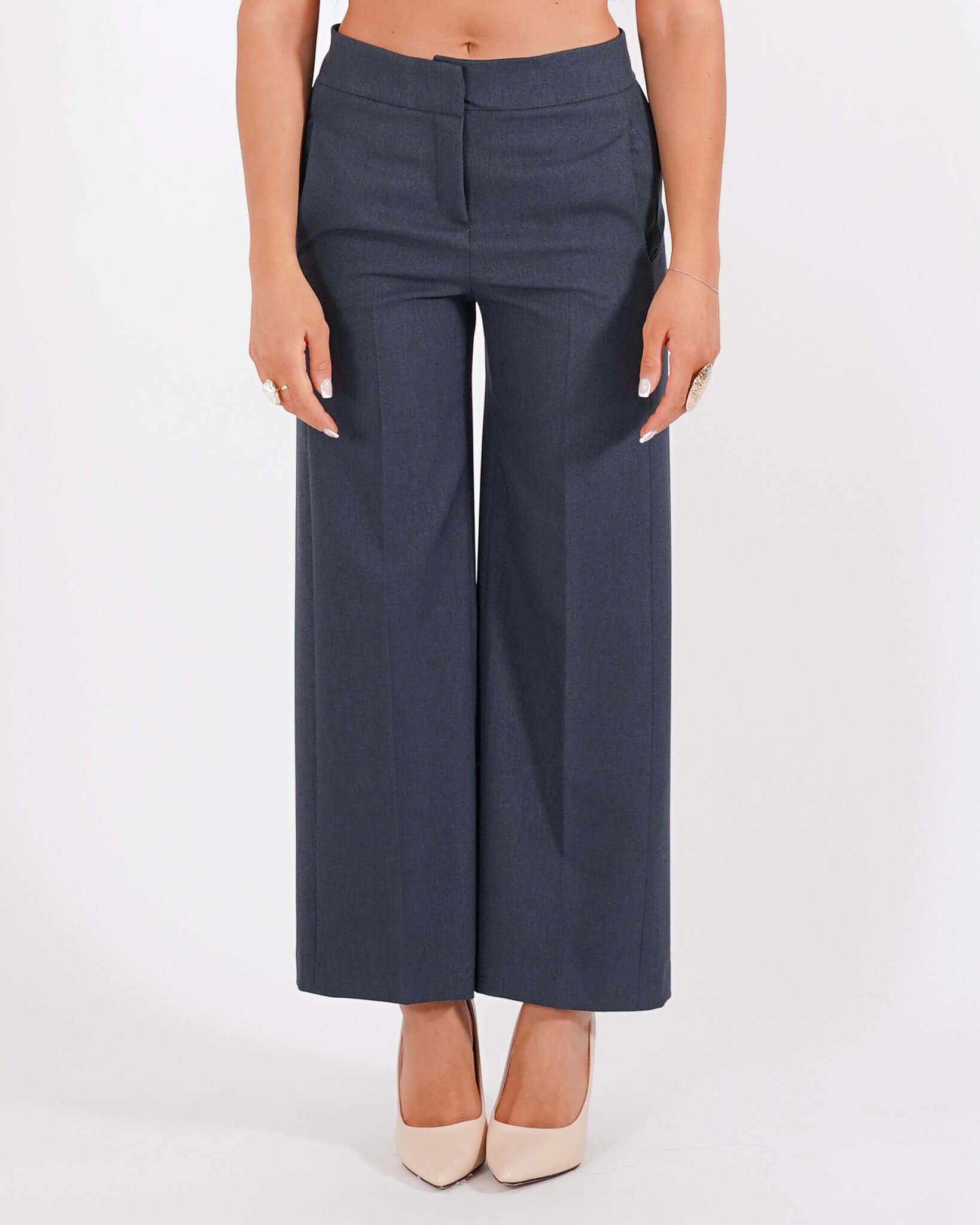 Pantaloni cropped in eco fibra - Manzano
