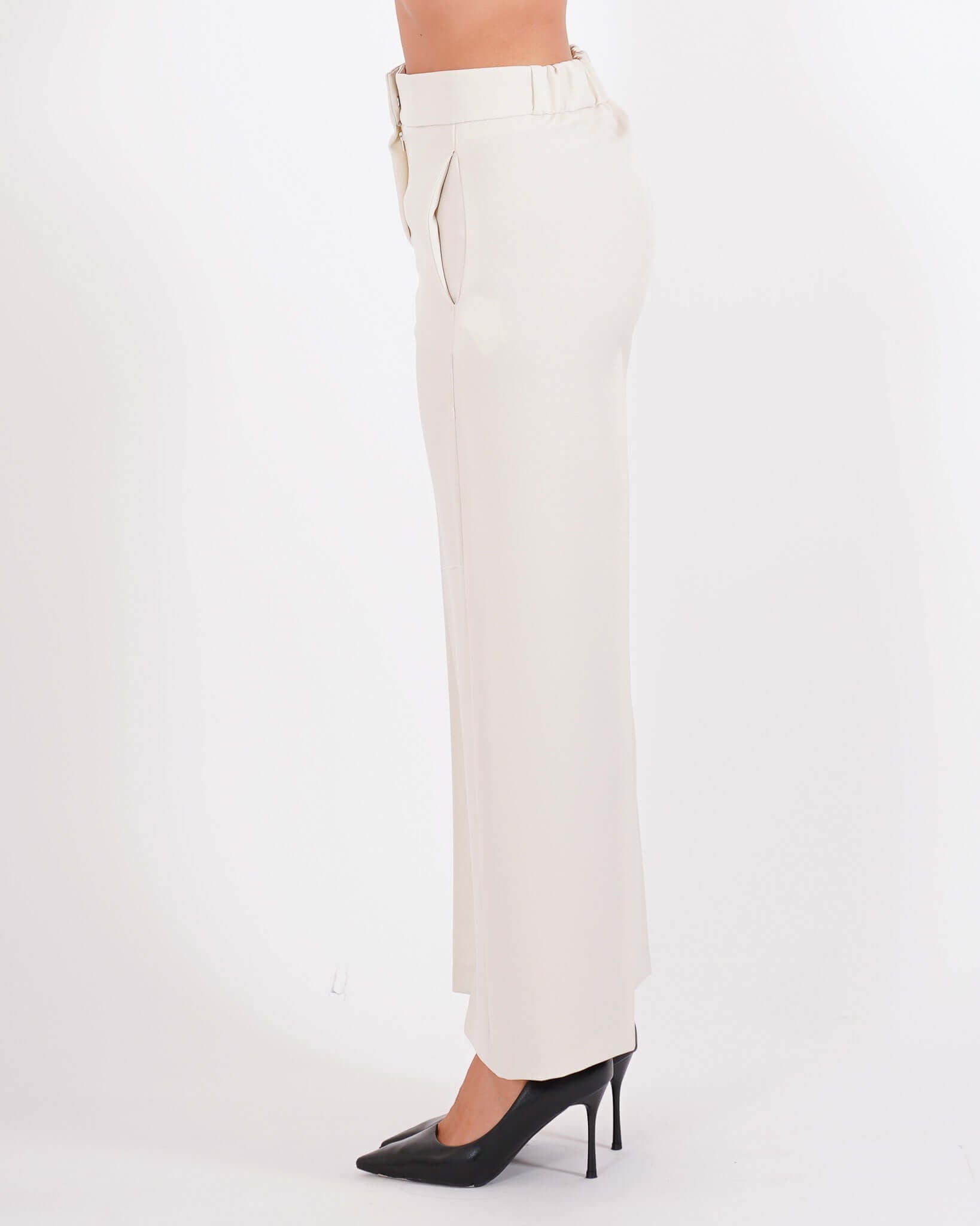 Pantaloni cropped in eco fibra - Manzano