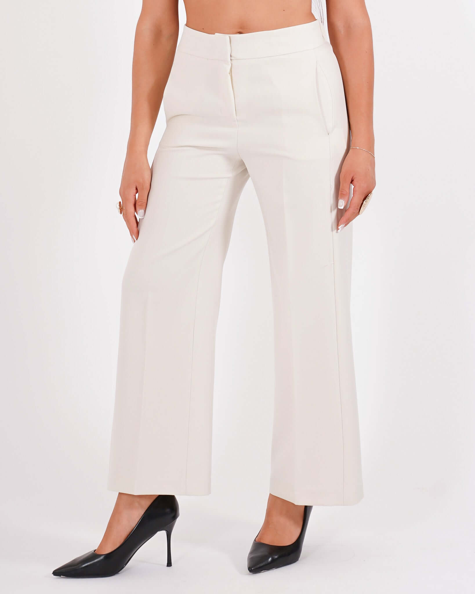Pantaloni cropped in eco fibra - Manzano