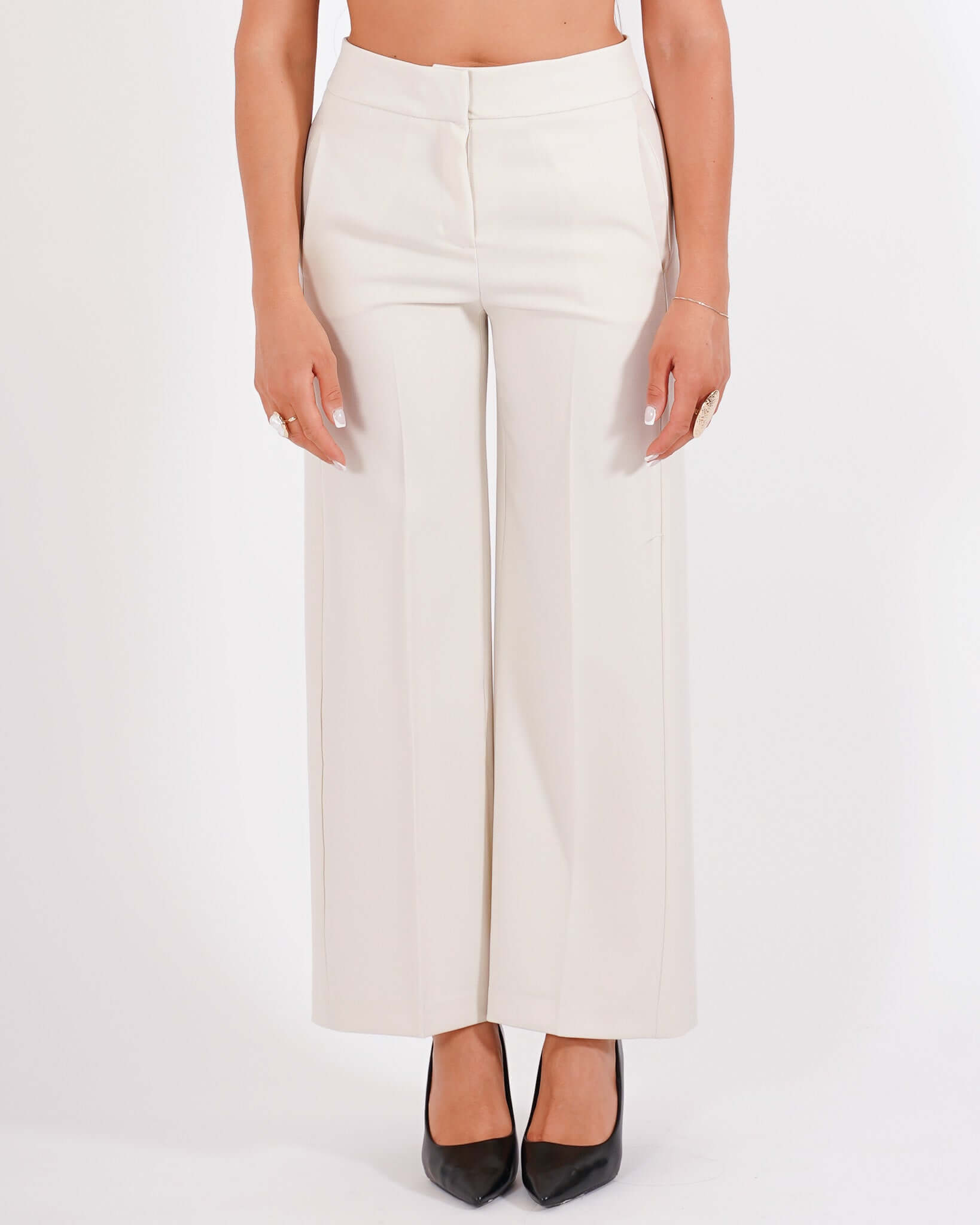 Pantaloni cropped in eco fibra - Manzano