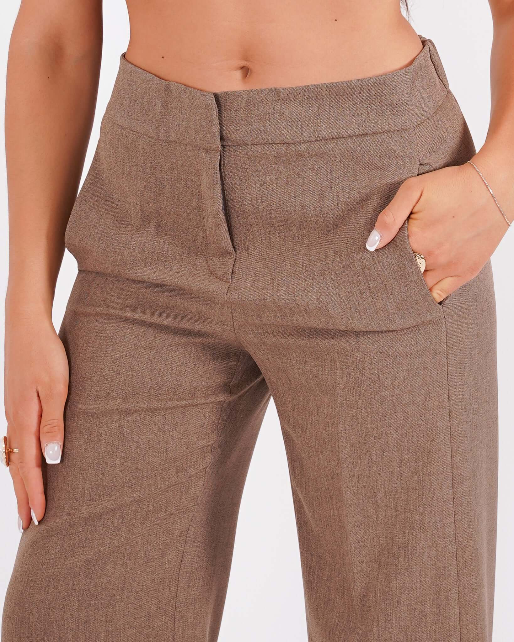 Pantaloni cropped in eco fibra - Manzano