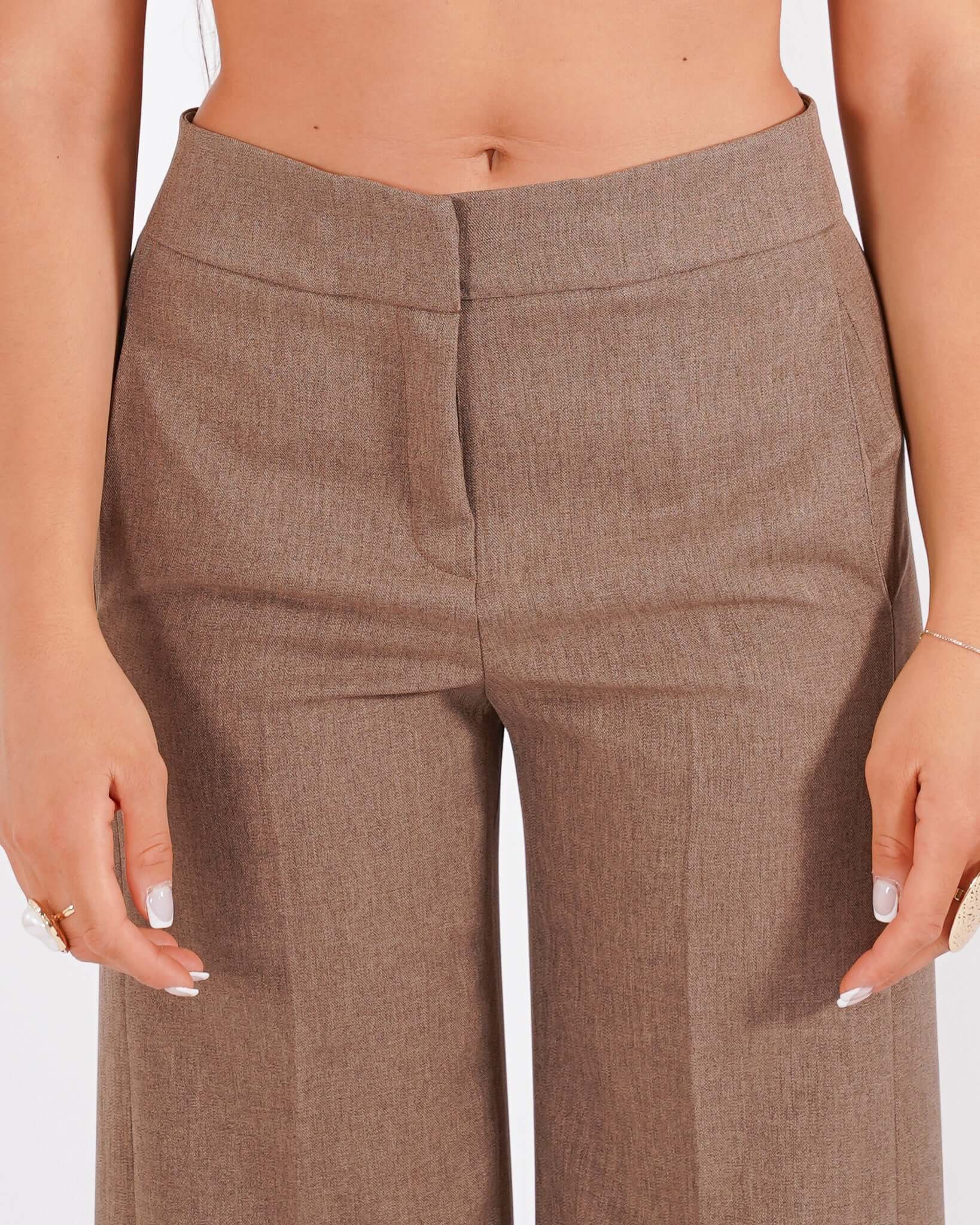 Pantaloni cropped in eco fibra - Manzano