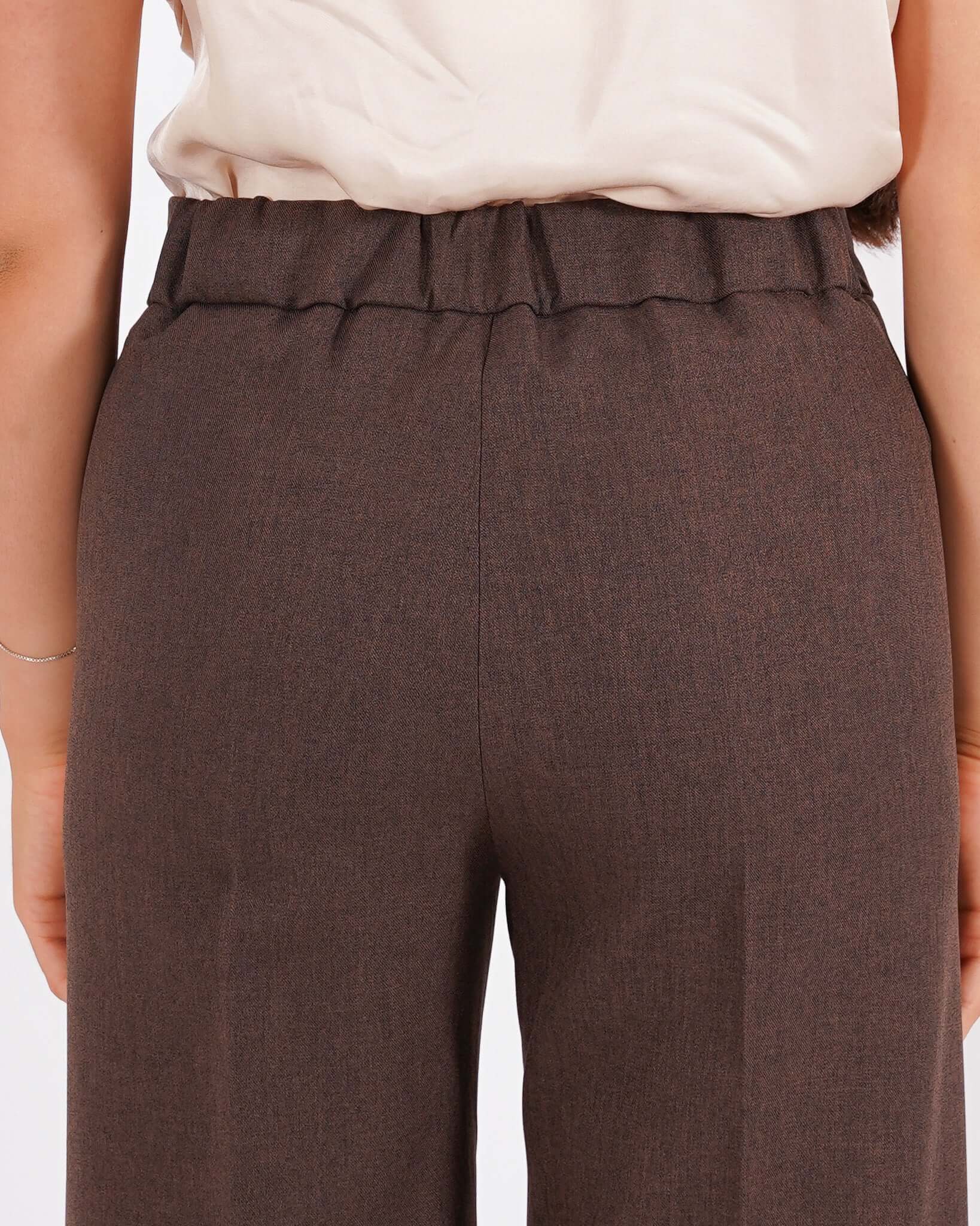 Pantaloni cropped in eco fibra - Manzano
