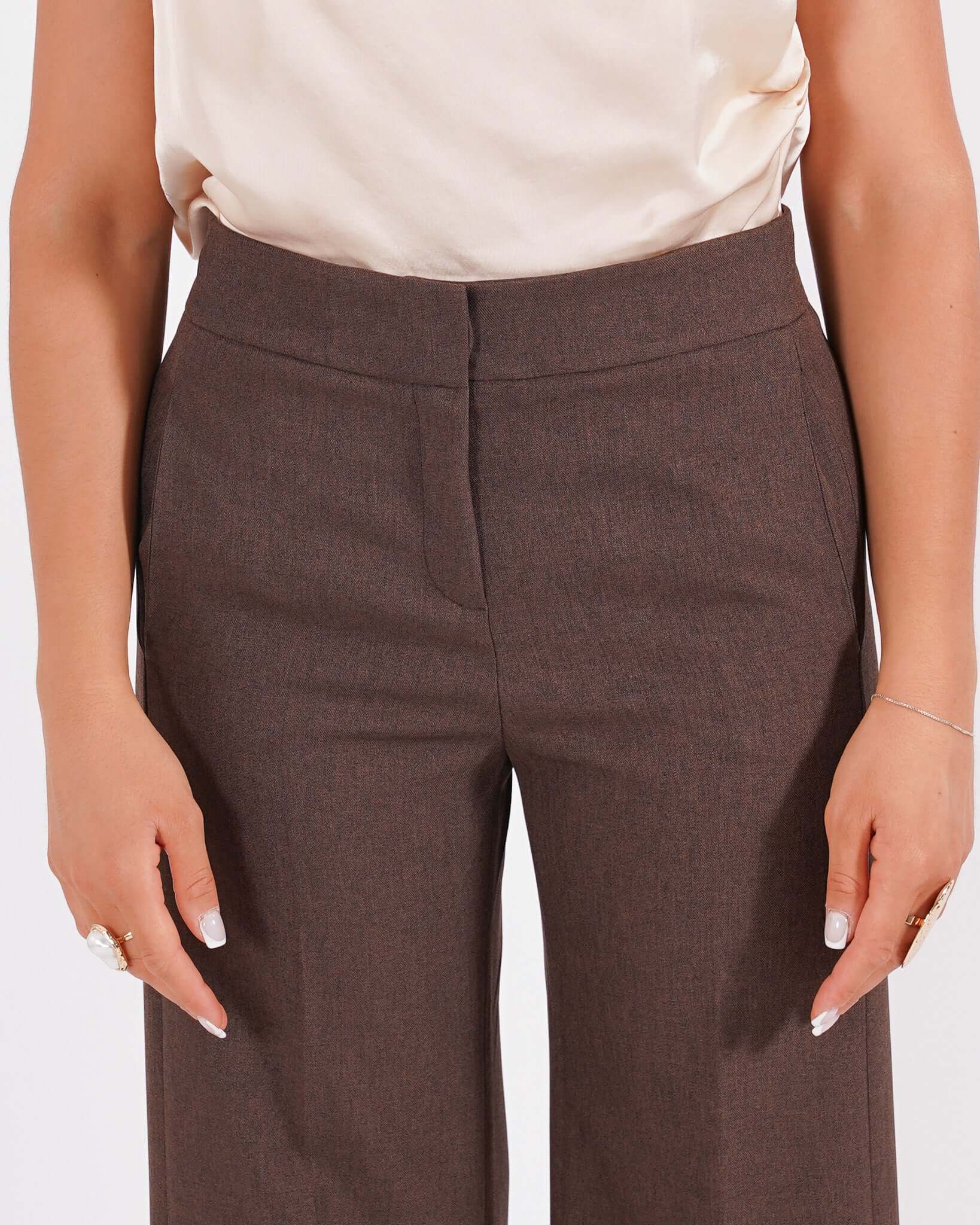 Pantaloni cropped in eco fibra - Manzano