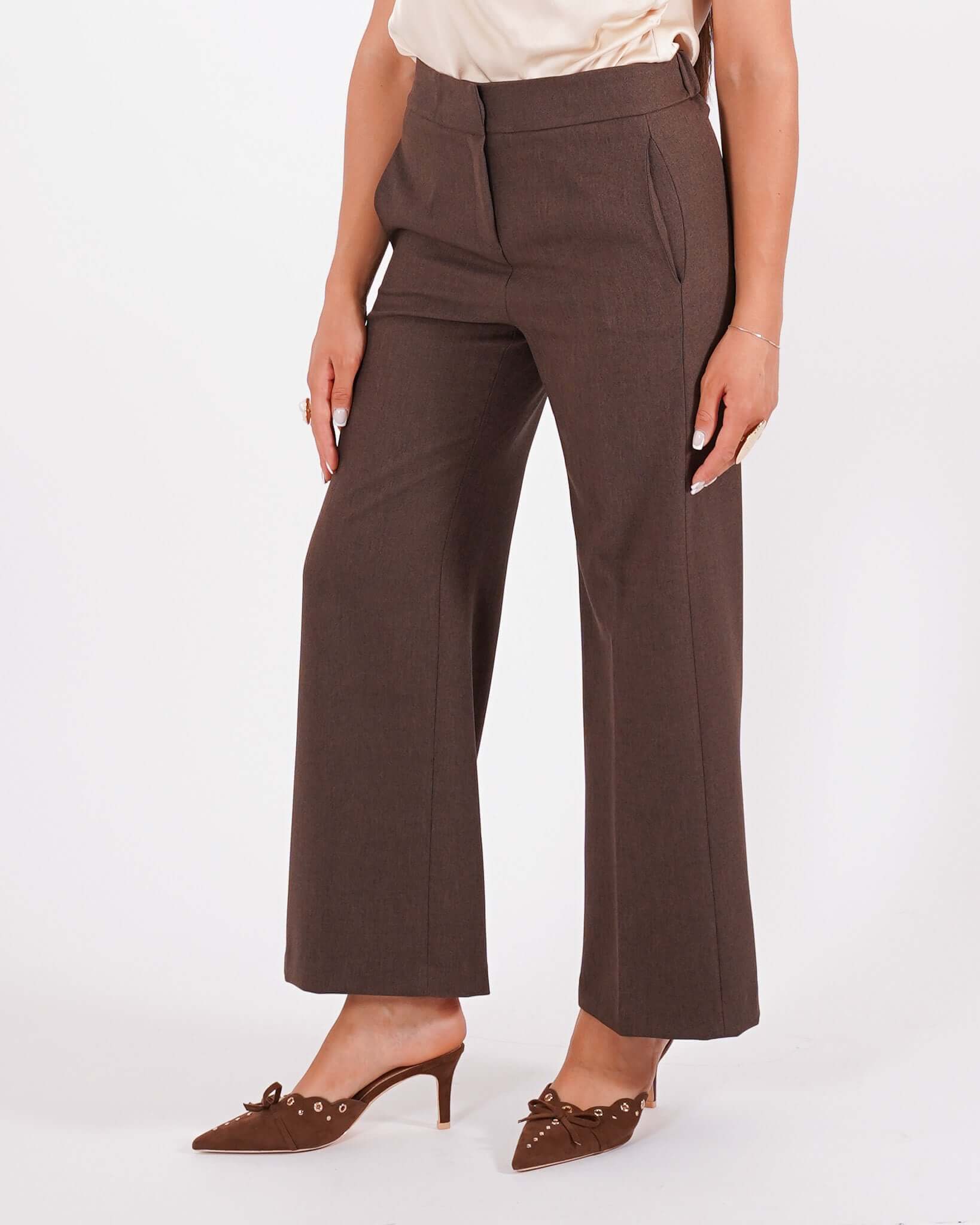 Pantaloni cropped in eco fibra - Manzano