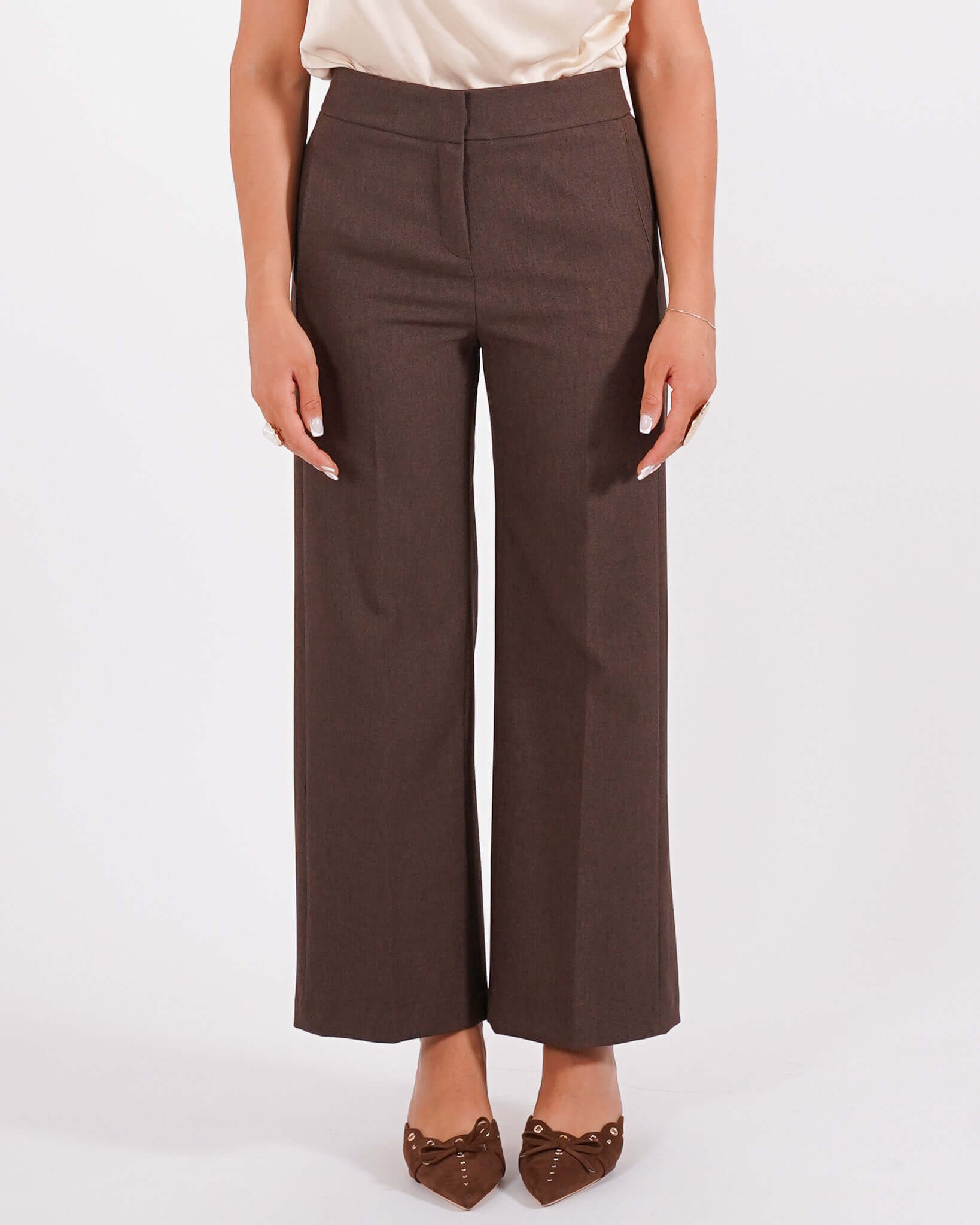 Pantaloni cropped in eco fibra - Manzano