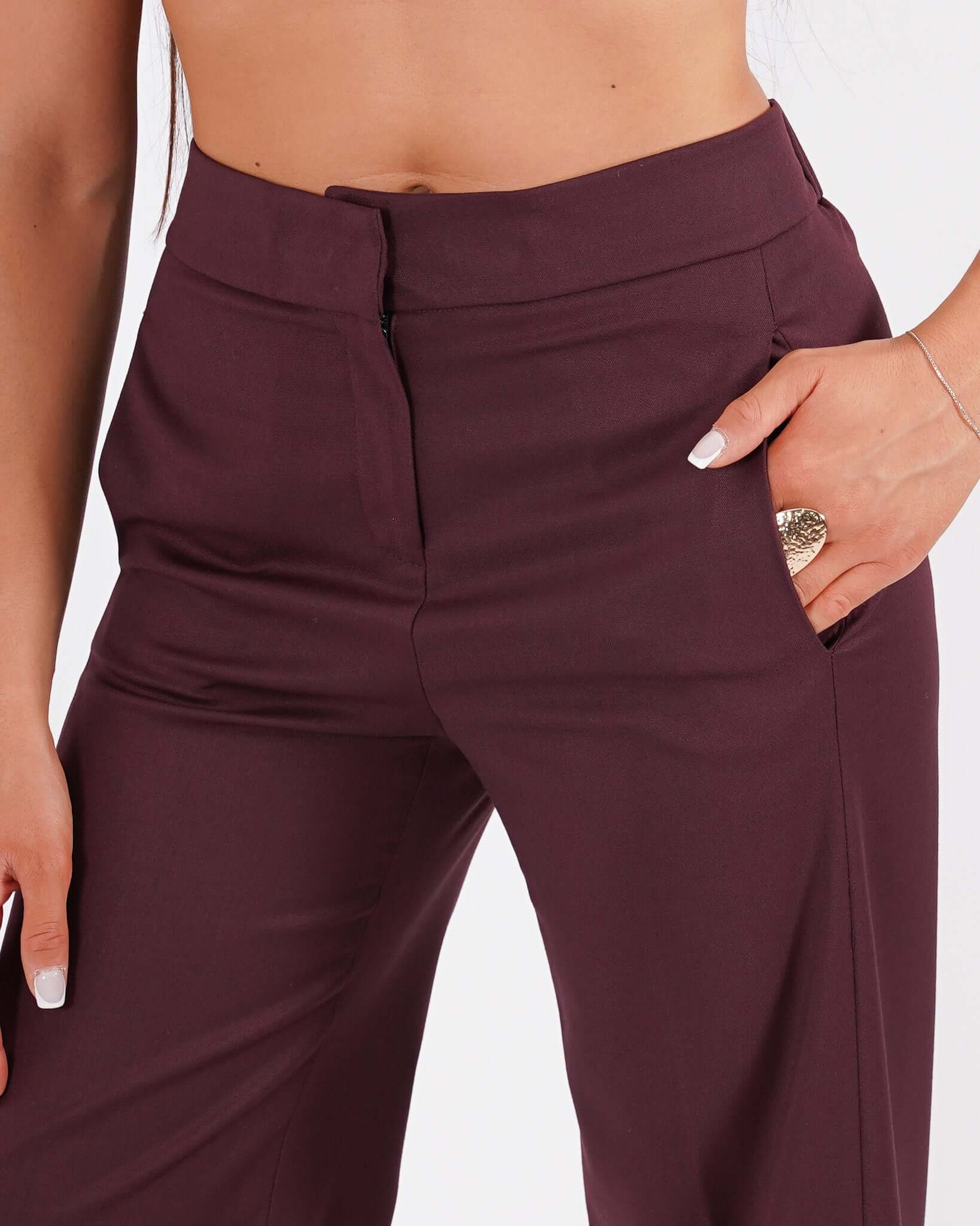 Pantaloni cropped in eco fibra - Manzano