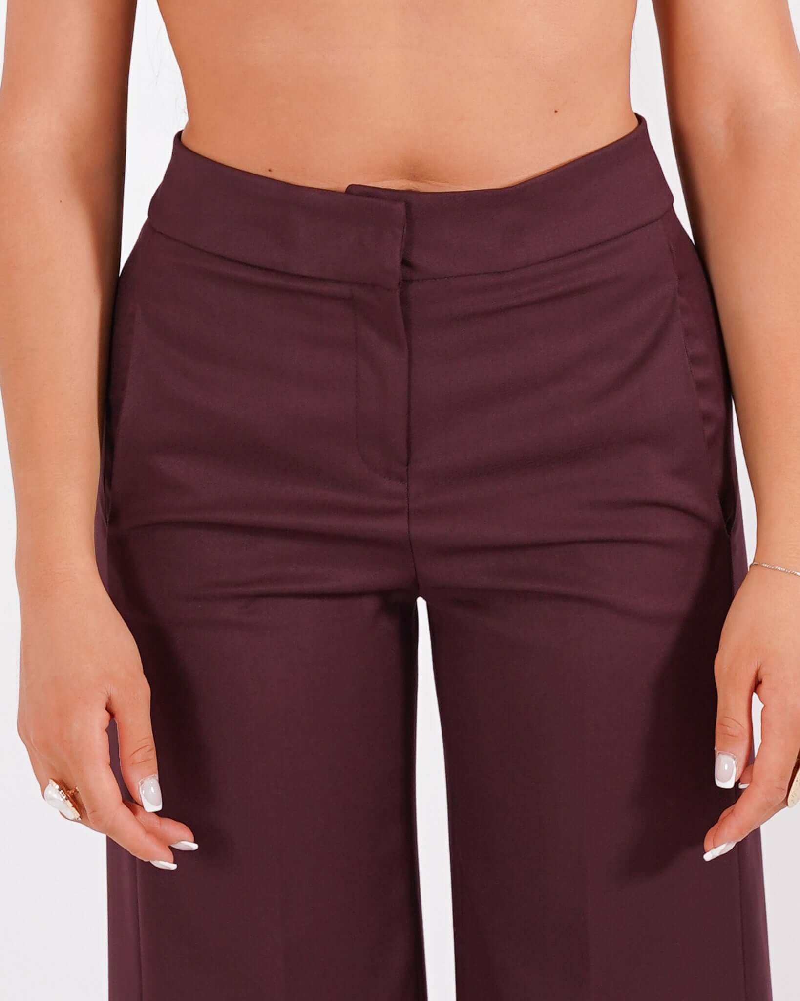 Pantaloni cropped in eco fibra - Manzano