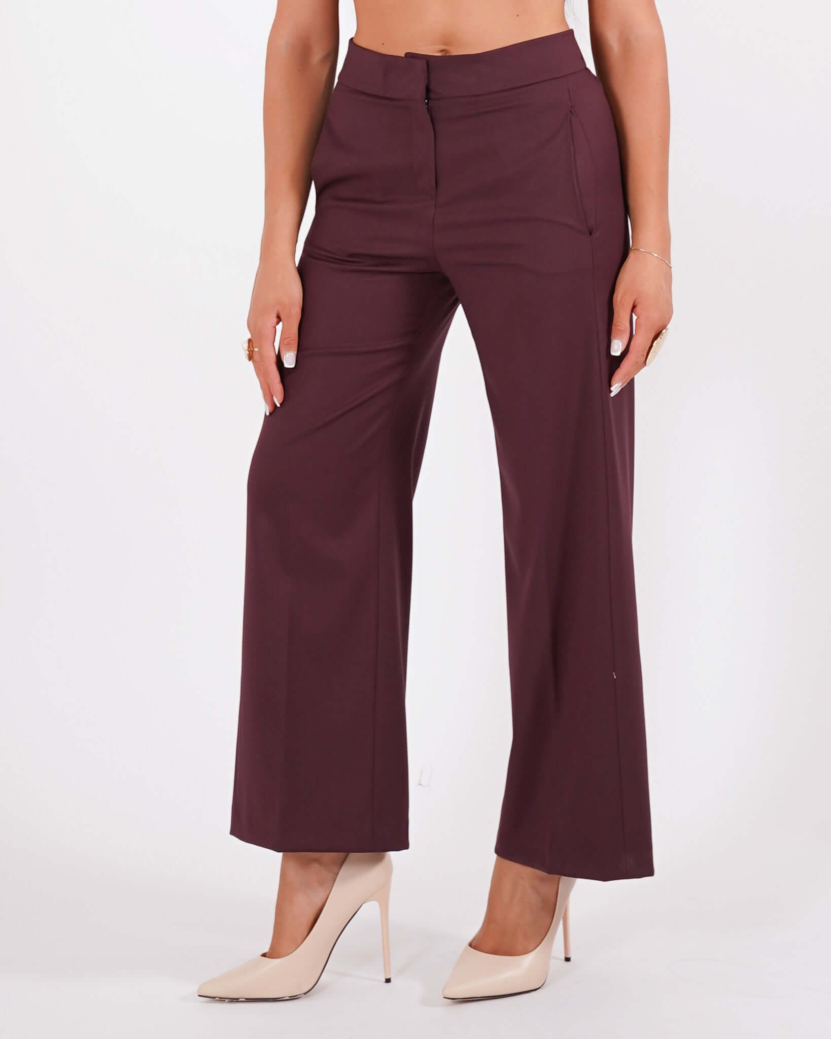 Pantaloni cropped in eco fibra - Manzano