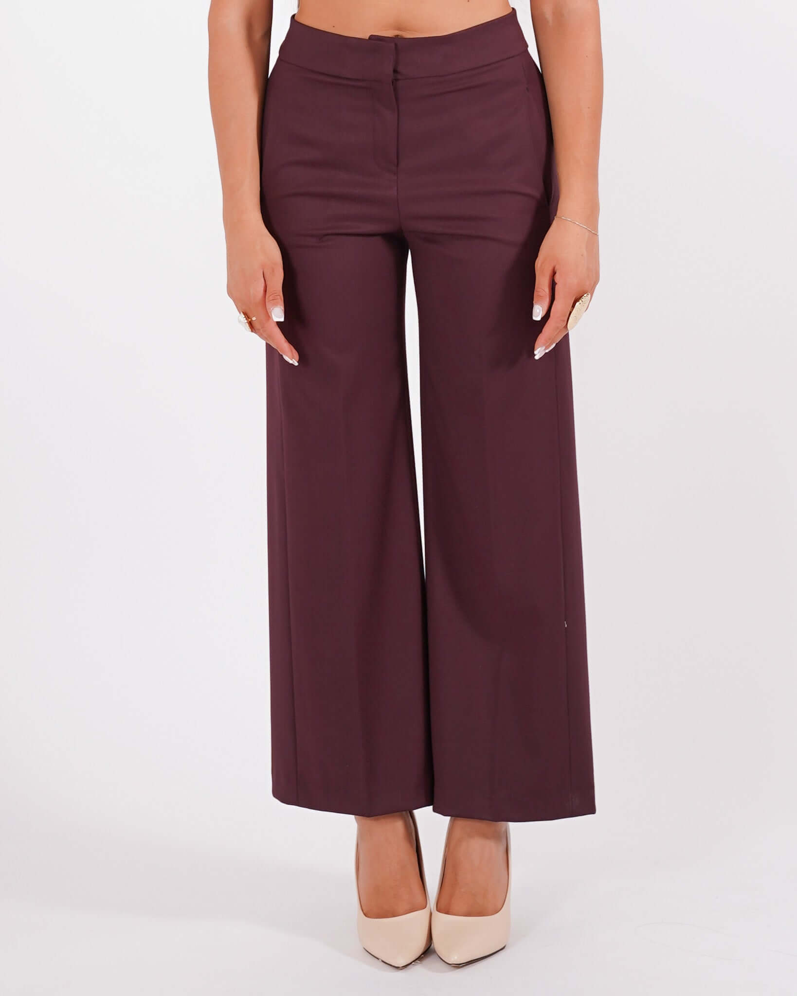 Pantaloni cropped in eco fibra - Manzano