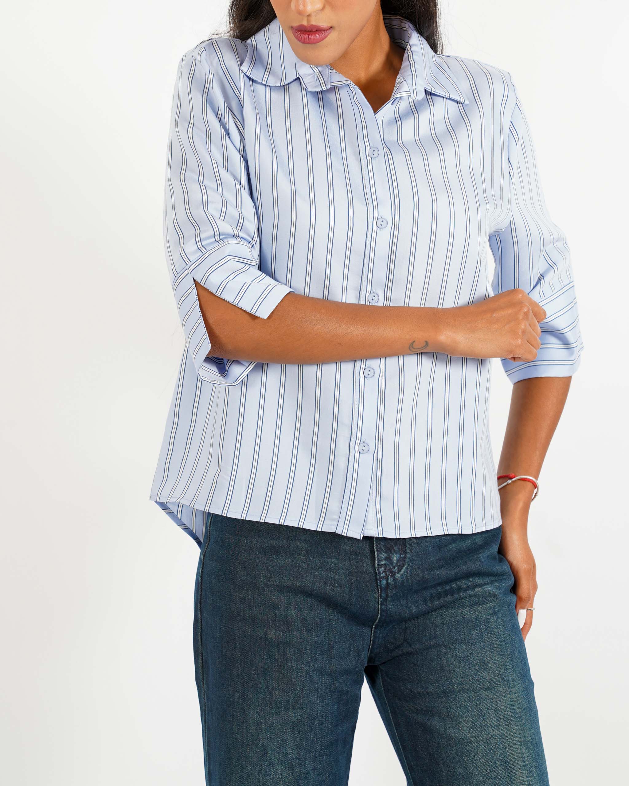 Camicia rigata in cotone - Nuoro - Hope Fashion