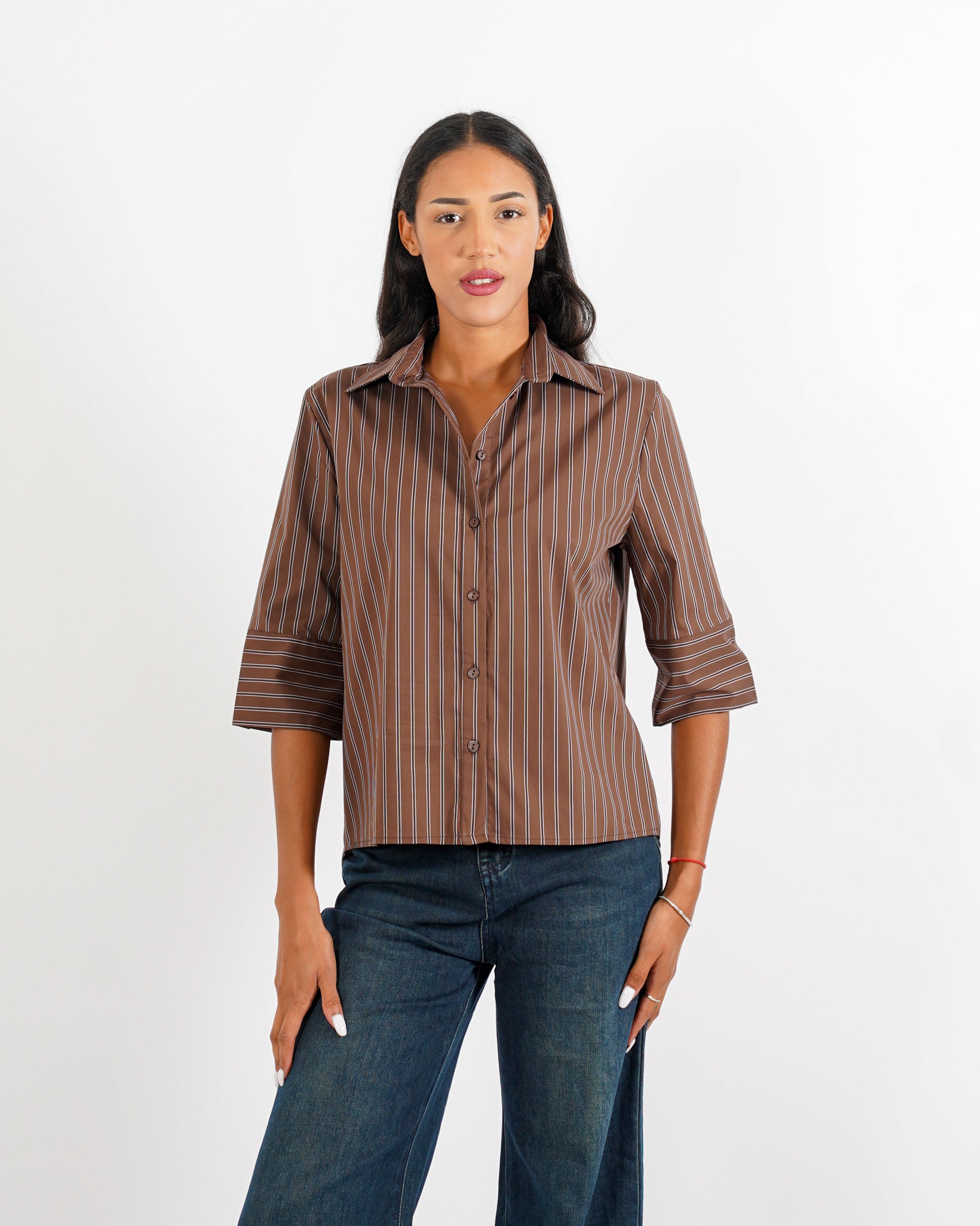 Camicia rigata in cotone - Nuoro - Hope Fashion