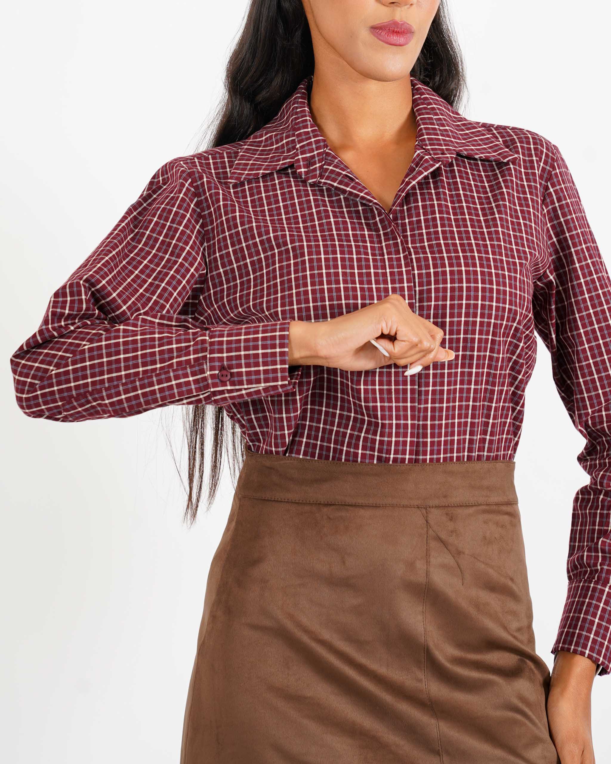 Camicia rigata basic in cotone - Fulvia