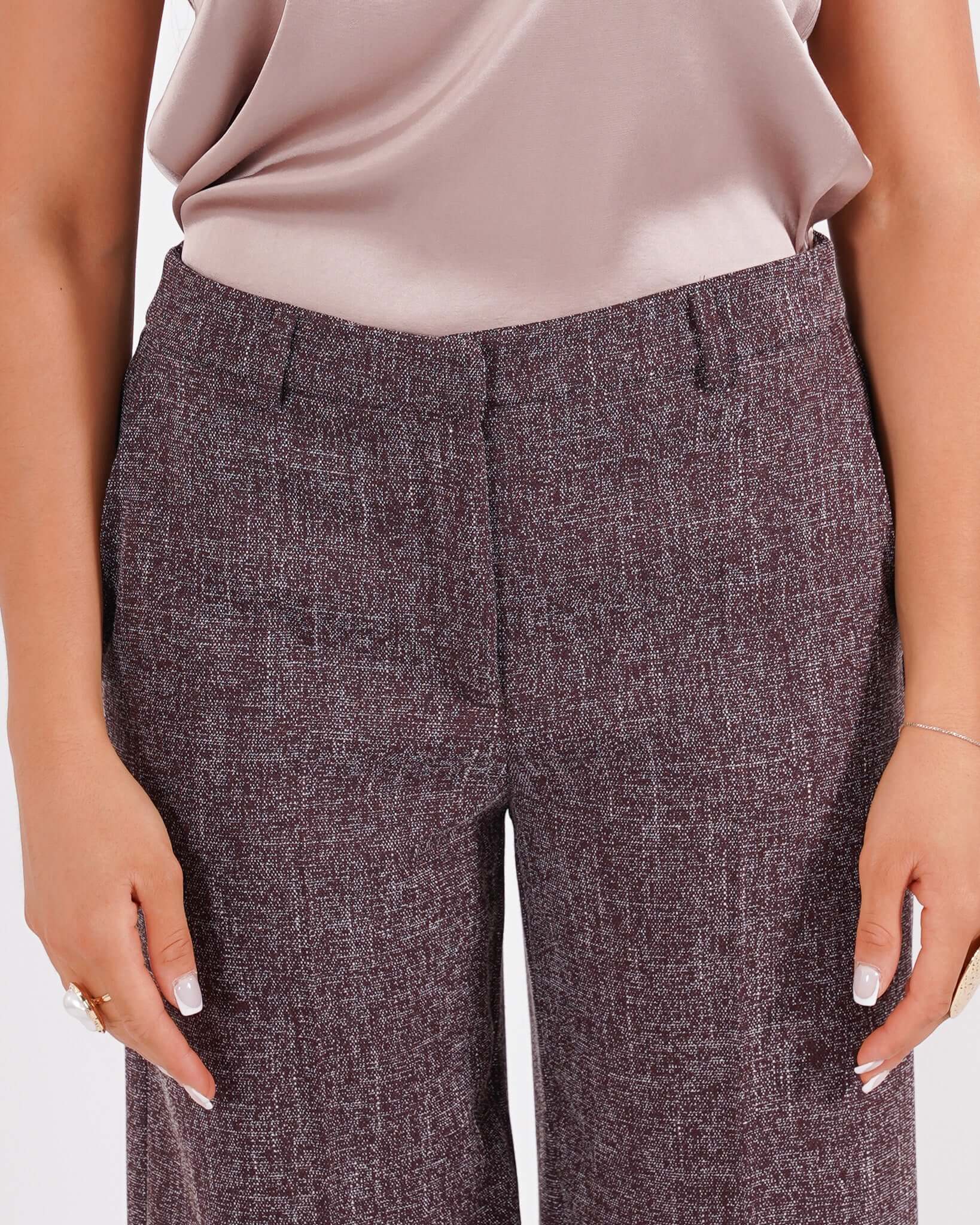 Pantaloni gamba larga in eco fibra - Sulmona