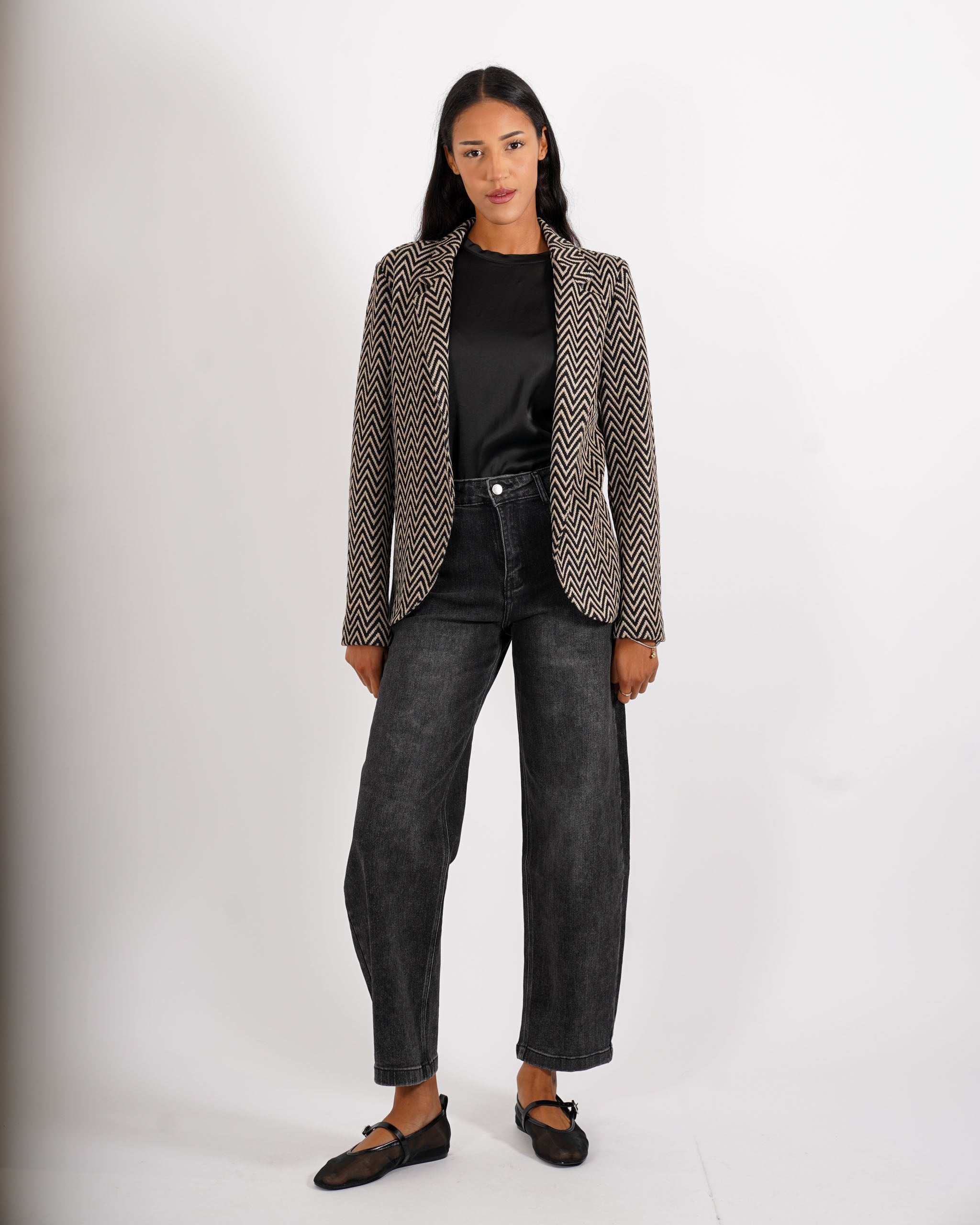 Giacca aperta slim fit in punto stoffa - Willis