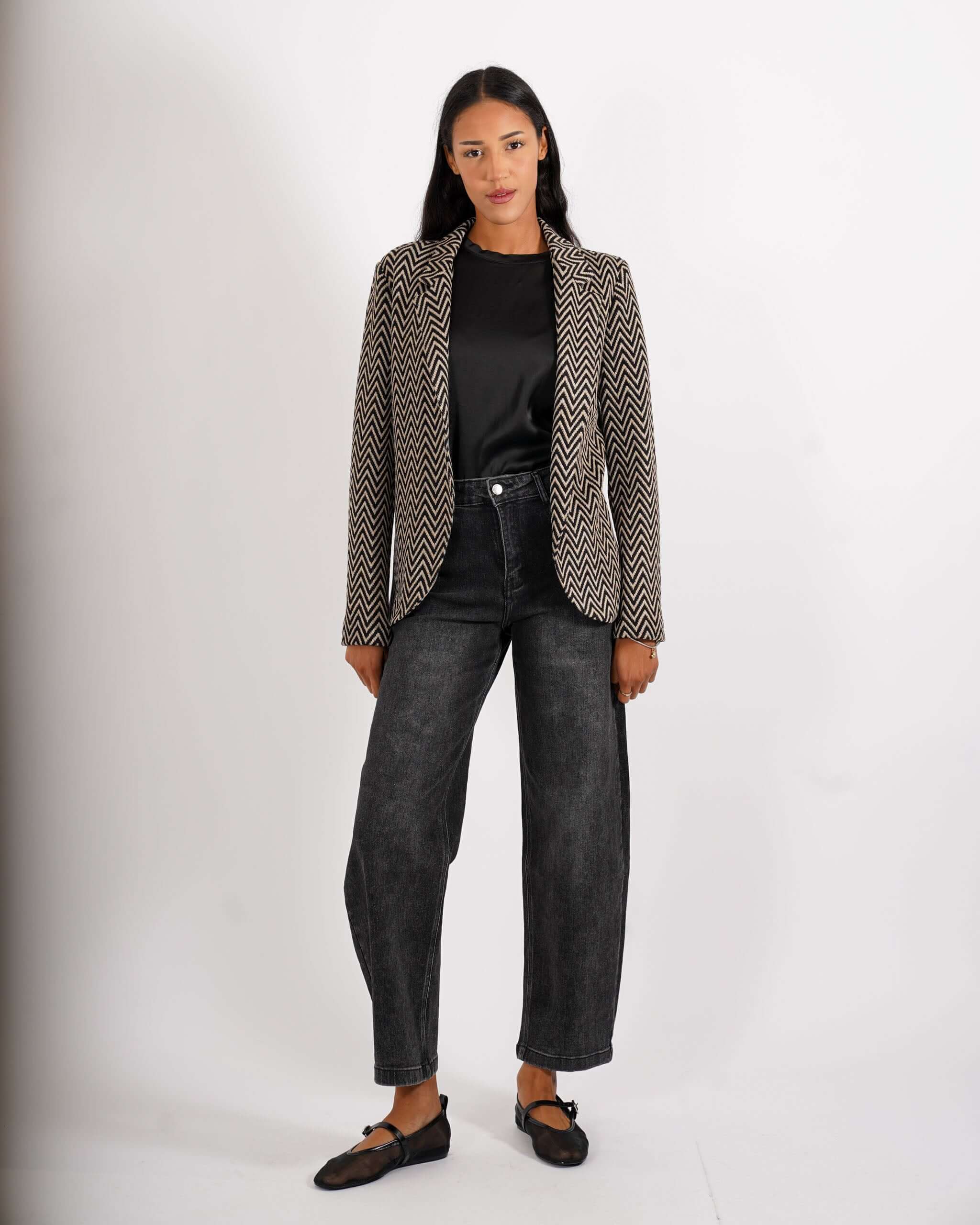 Giacca aperta slim fit in punto stoffa - Willis - Hope Fashion